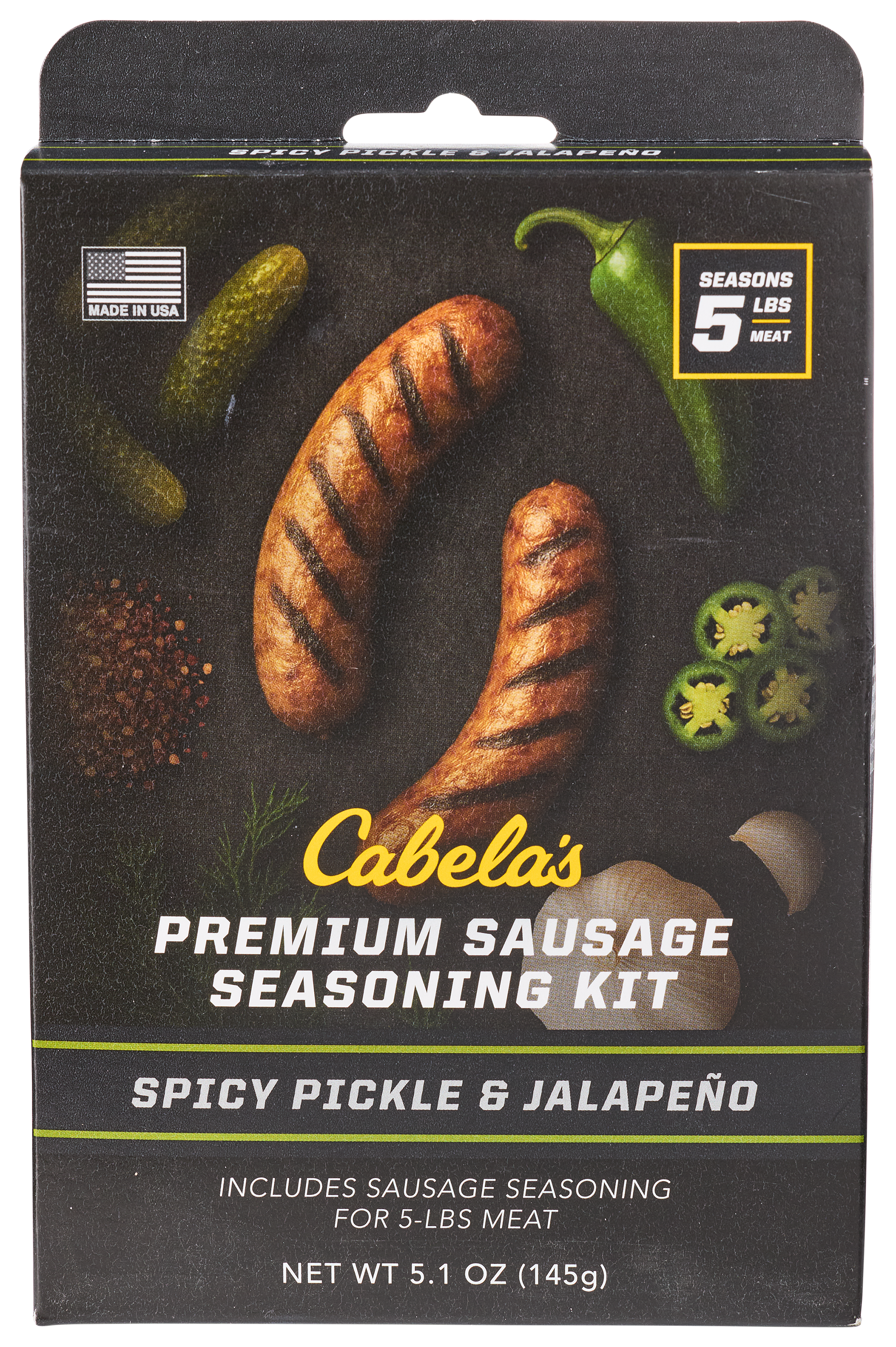 Cabela's Spicy Pickle and Jalapeno Premium Sausage Seasoning Kit