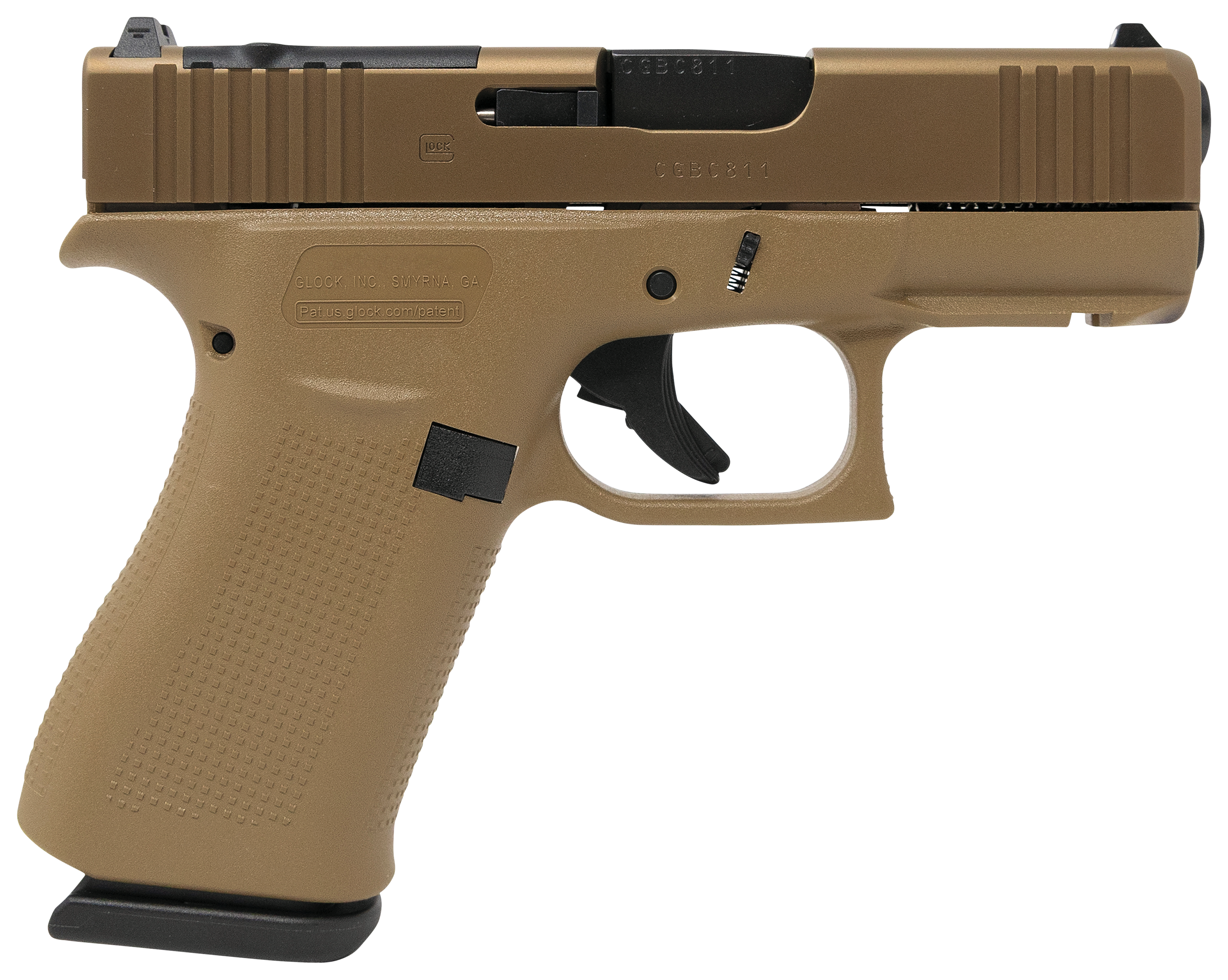 GLOCK 43X MOS Coyote SemiAuto Pistol