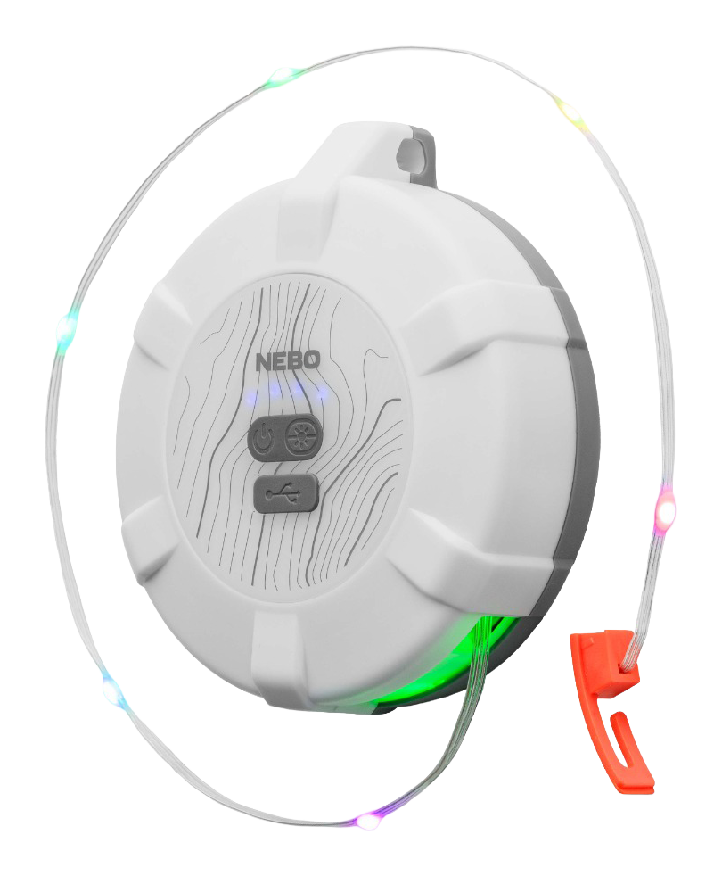 NEBO LUNA 400+ 2-in-1 Lantern and Color String Light