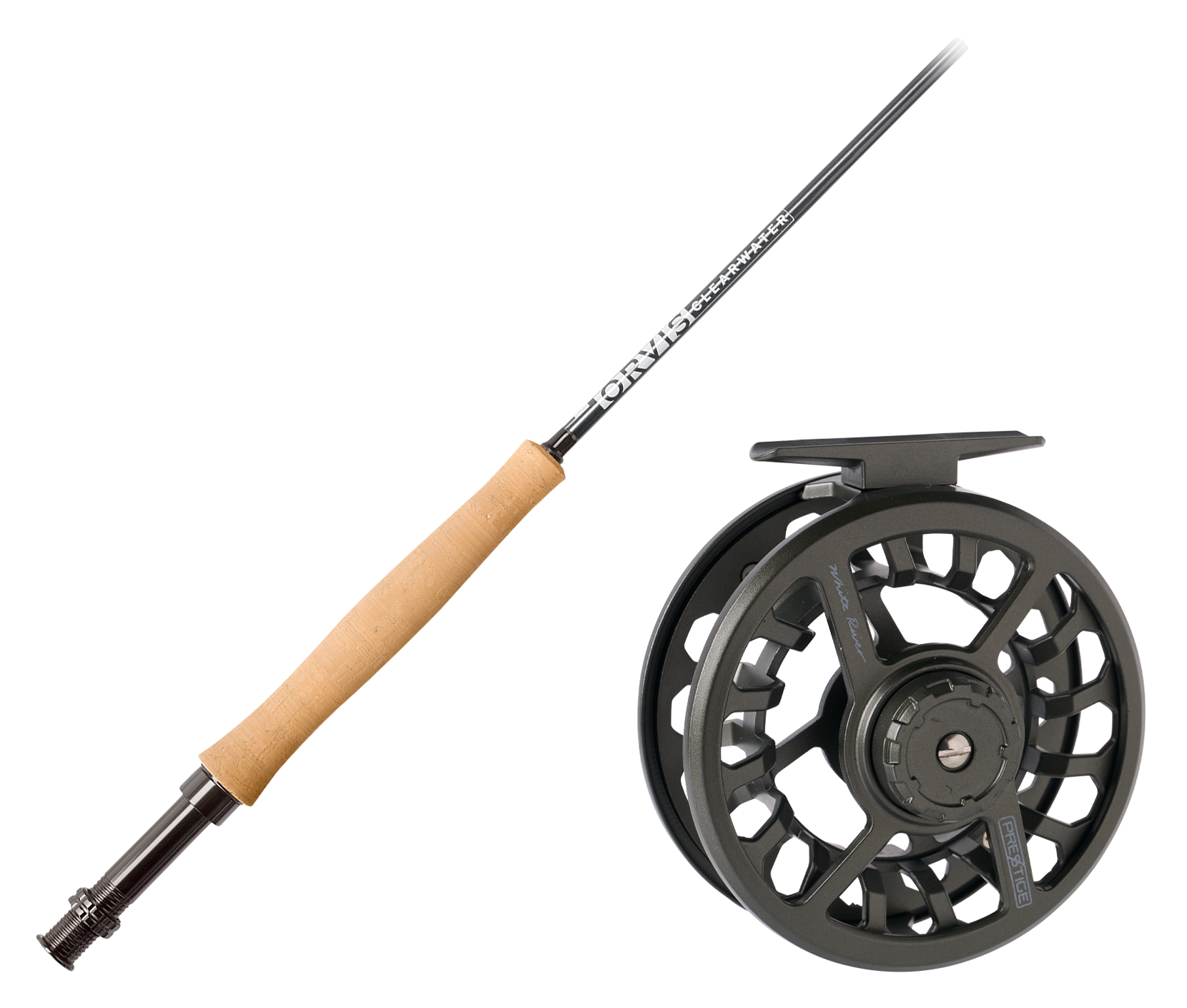 Orvis Clearwater Travel Fly Rod and White River Fly Shop Prestige Fly Reel Combo - 6 wt. - 9'