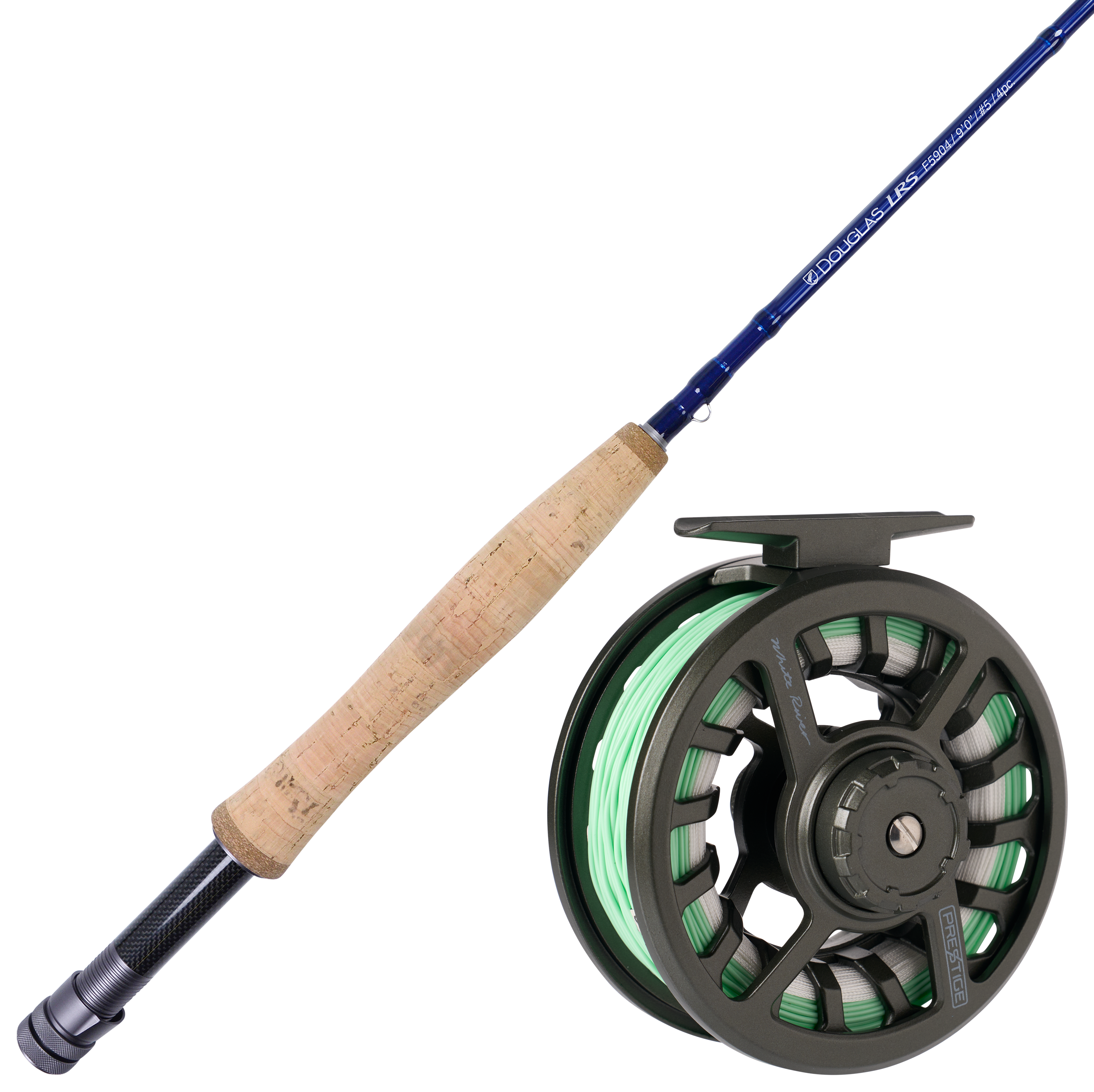 Douglas Outdoors LRS Fly Rod and White River Fly Shop Prestige Loaded Fly Reel Combo - 6 Wt. - 9'