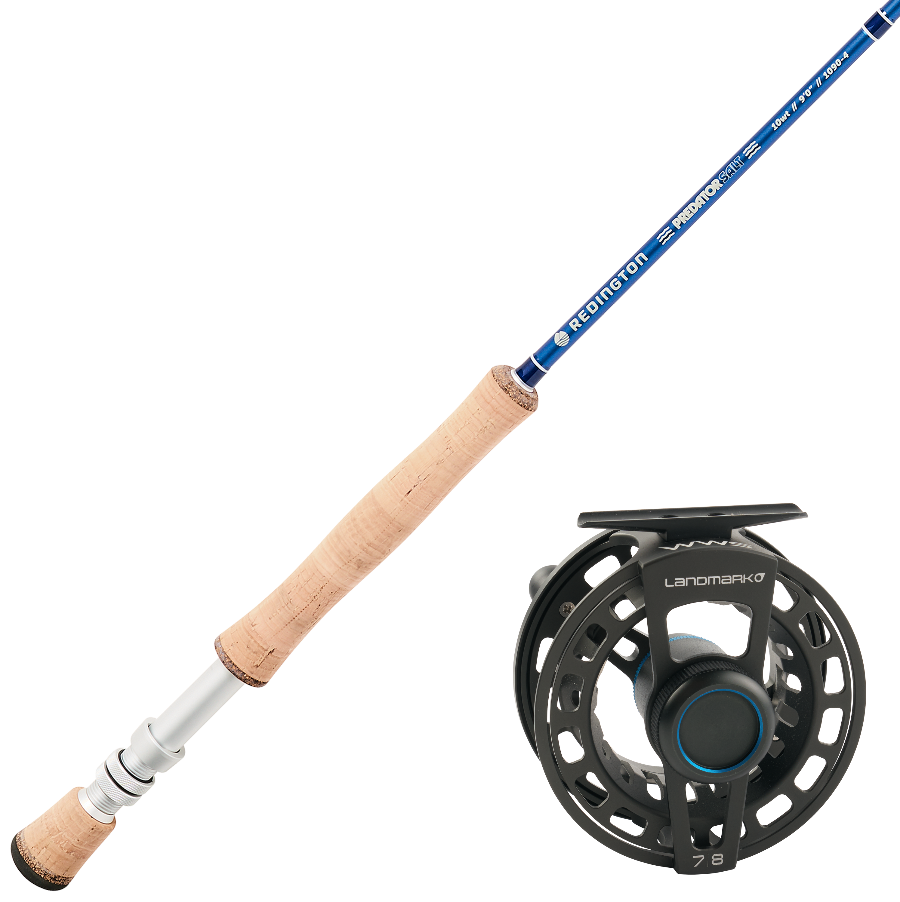 Redington Predator Salt Fly Rod and World Wide Sportsman Landmark Fly Reel Combo - 12WT