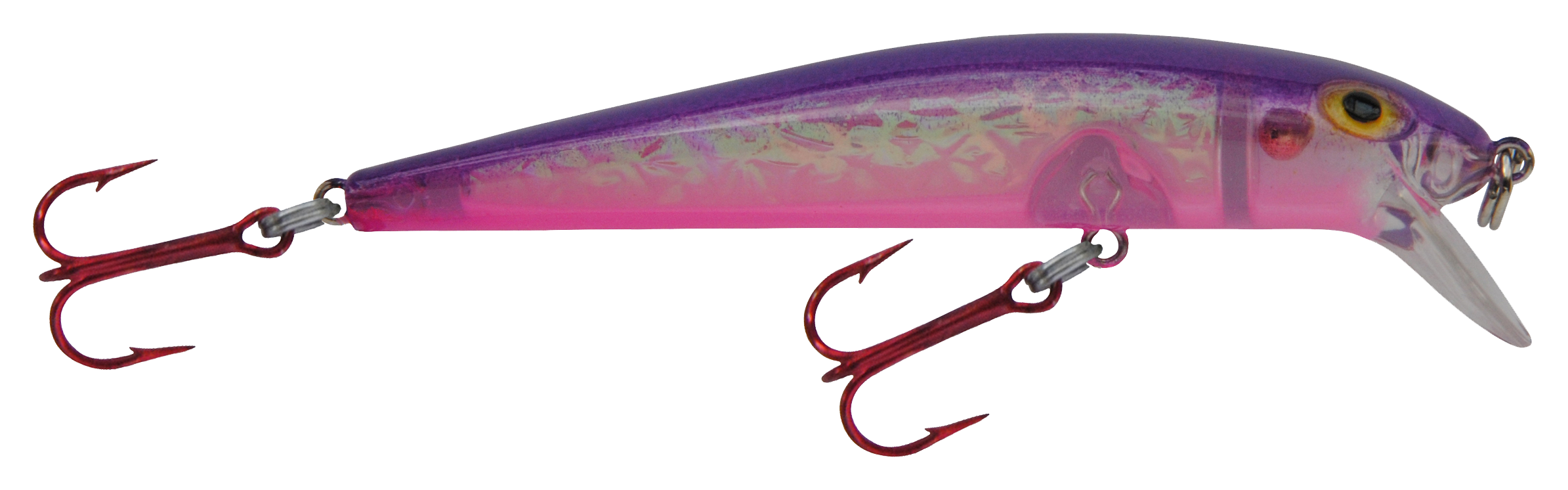 Bay Rat Lures Hand-Painted Shallow Walleye Crankbait - 4-3/8 - Purple Wish