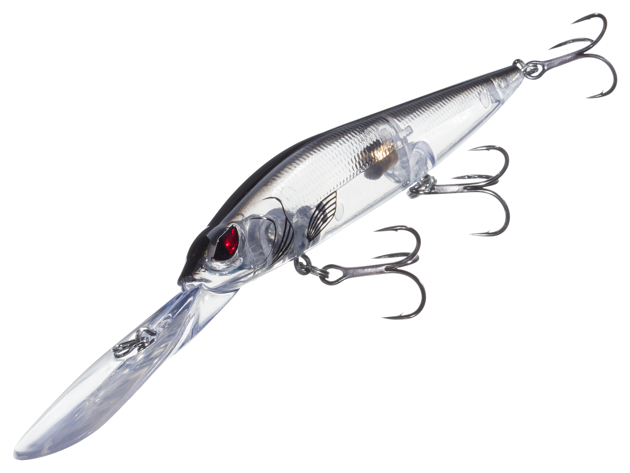 Image of Bass Pro Shops XPS Mean Eye Walleye Series Deep-Running Minnow - 4-1/2' - Flasher