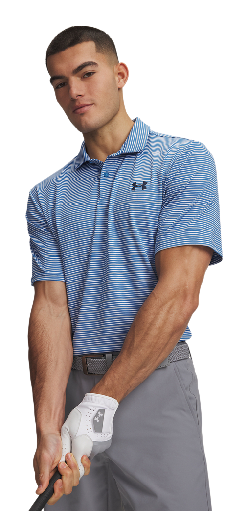 Under Armour Under Armour Matchplay Stripe Short-Sleeve Polo - Aegean Blue - $48.98 at Cabela's Program
