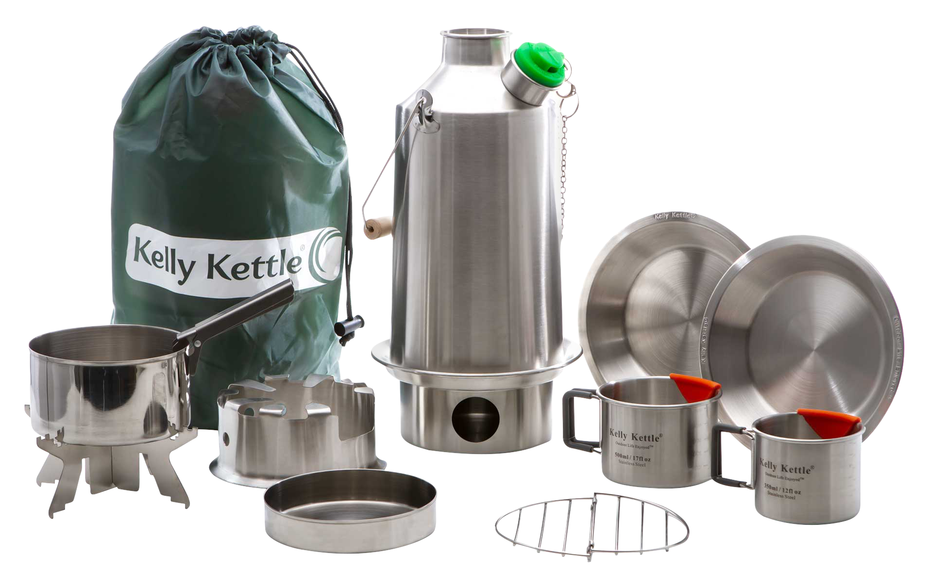Kelly Kettle Ultimate Stainless Steel Base Camp Cook Kit