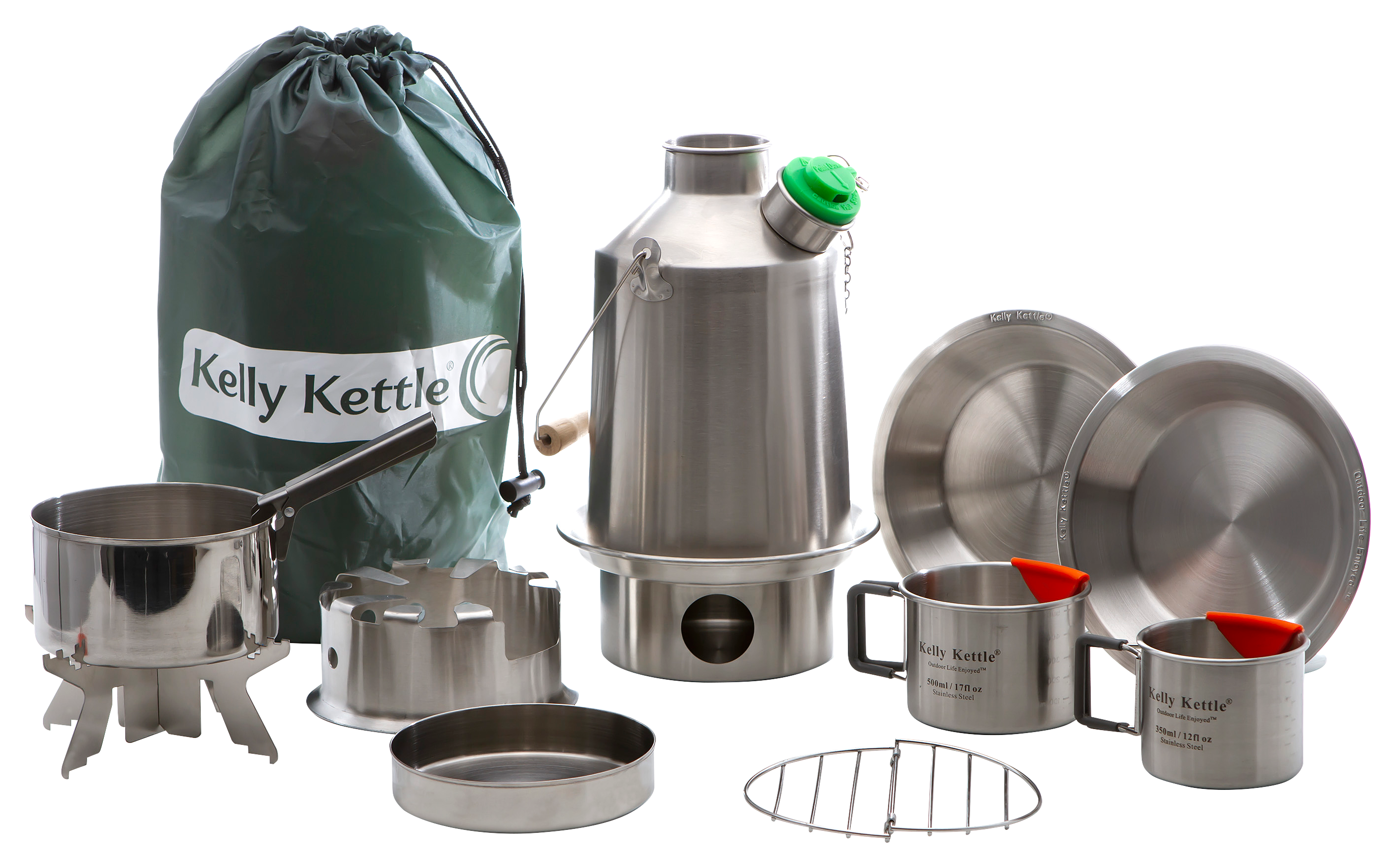 Kelly Kettle Ultimate Stainless Steel Scout Cook Kit