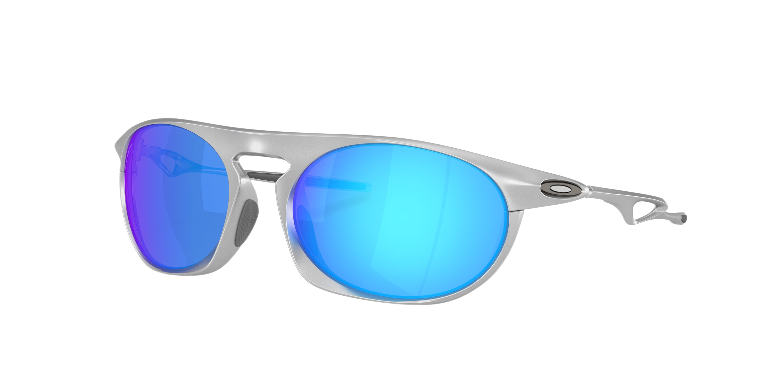Oakley Oakley Neo Jacket OO4065 Prizm Sunglasses - Satin Chrome/Prizm Sapphire Mirror - Large - $244.00 at Cabela's Program