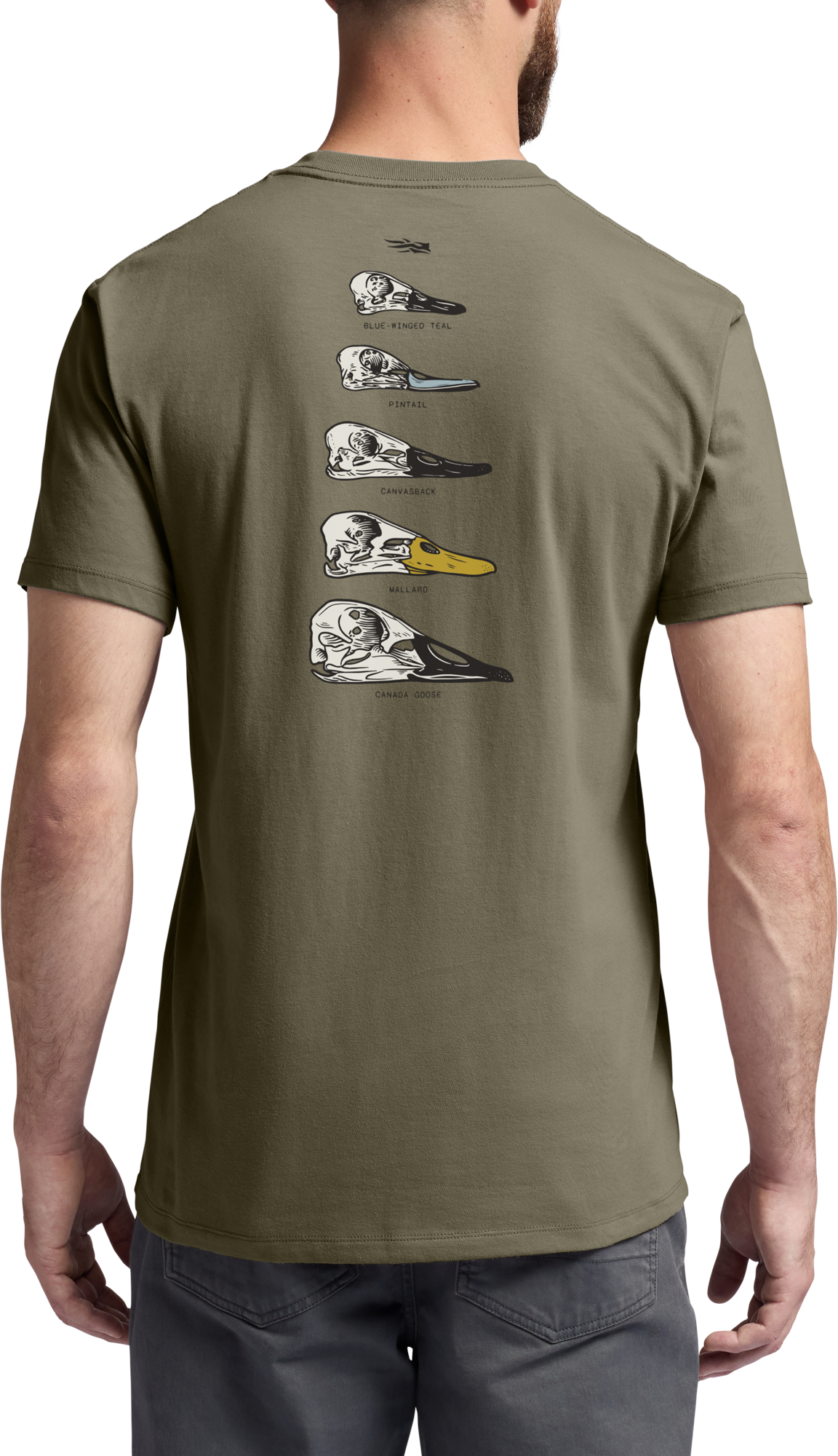 SITKA SITKA Waterfowl Skull Short-Sleeve T-Shirt - Dark Green Sage - $35.00 at Cabela's Program