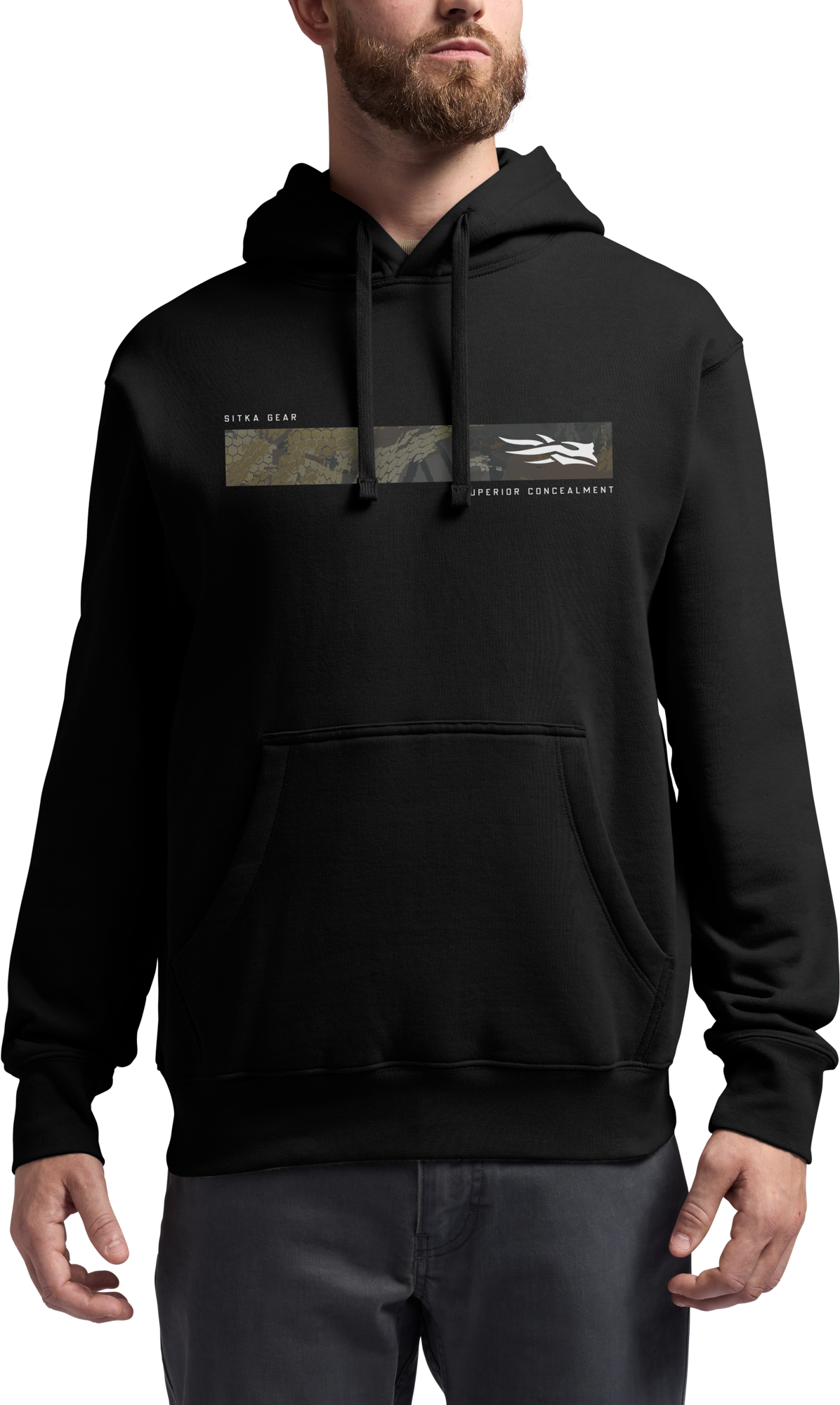 SITKA SITKA Broadhead Crest Pullover Hoodie - Black/Optifade Timber - $85.00 at Cabela's Program