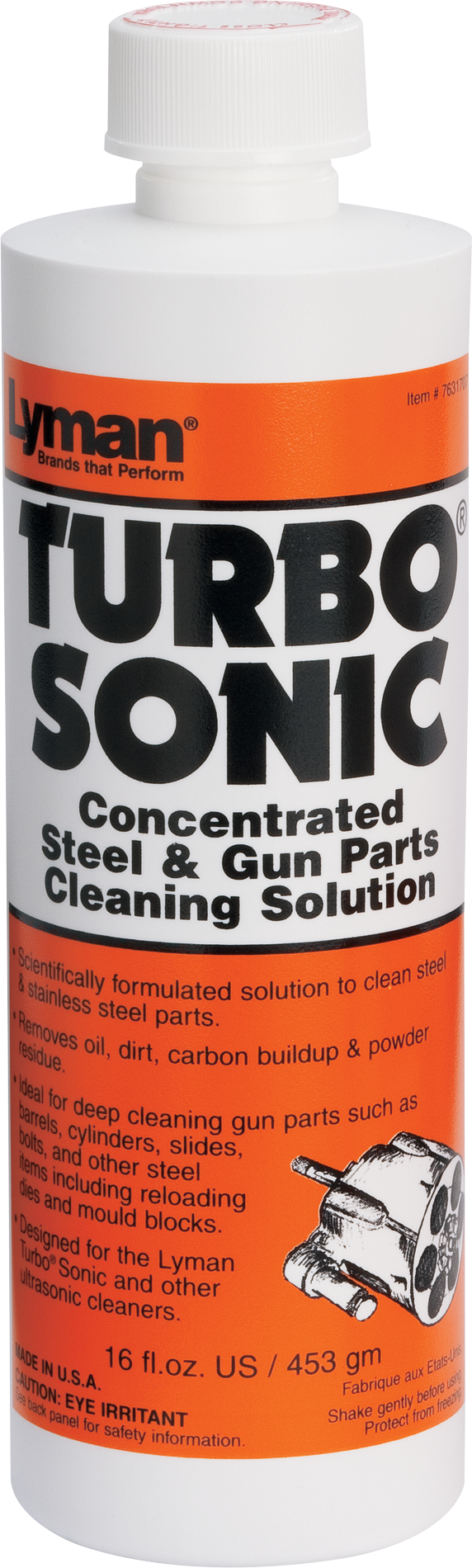 Lyman Turbo Sonic Steel and Gun Parts Cleaning Solution - Lyman