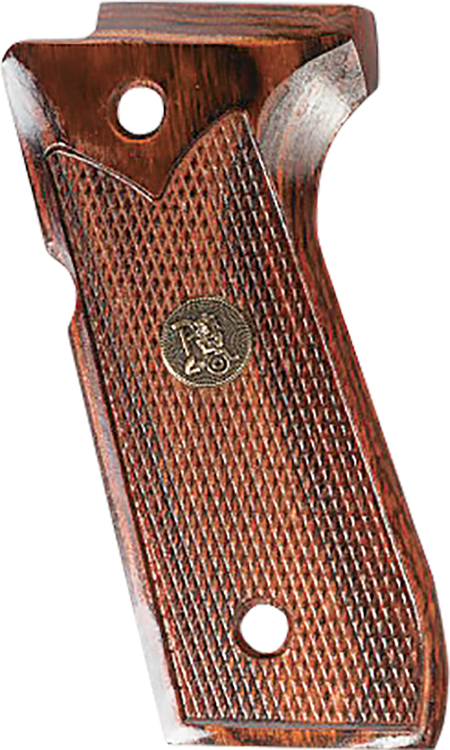 Pachmayr Deluxe Laminated Wood Pistol Grip - Rosewood/Double-Diamond - 1911 Officer - Pachmayr