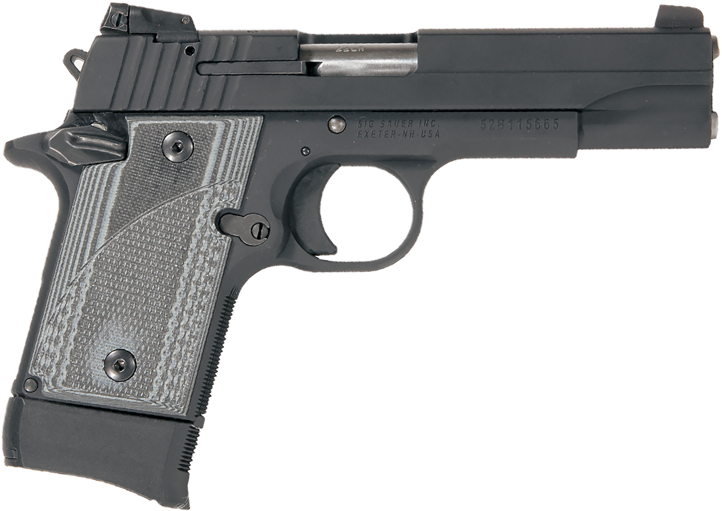 Pachmayr G10 Dominator Pistol Grip - Gray/Black Fine - 1911C - Pachmayr