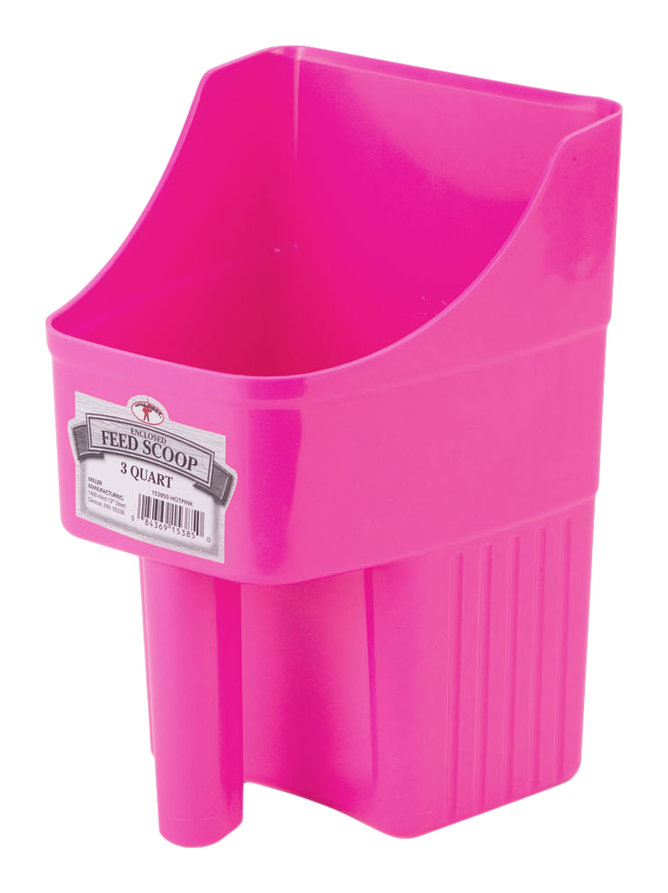 Little Giant 3-Quart Plastic Feed Scoop Hot Pink