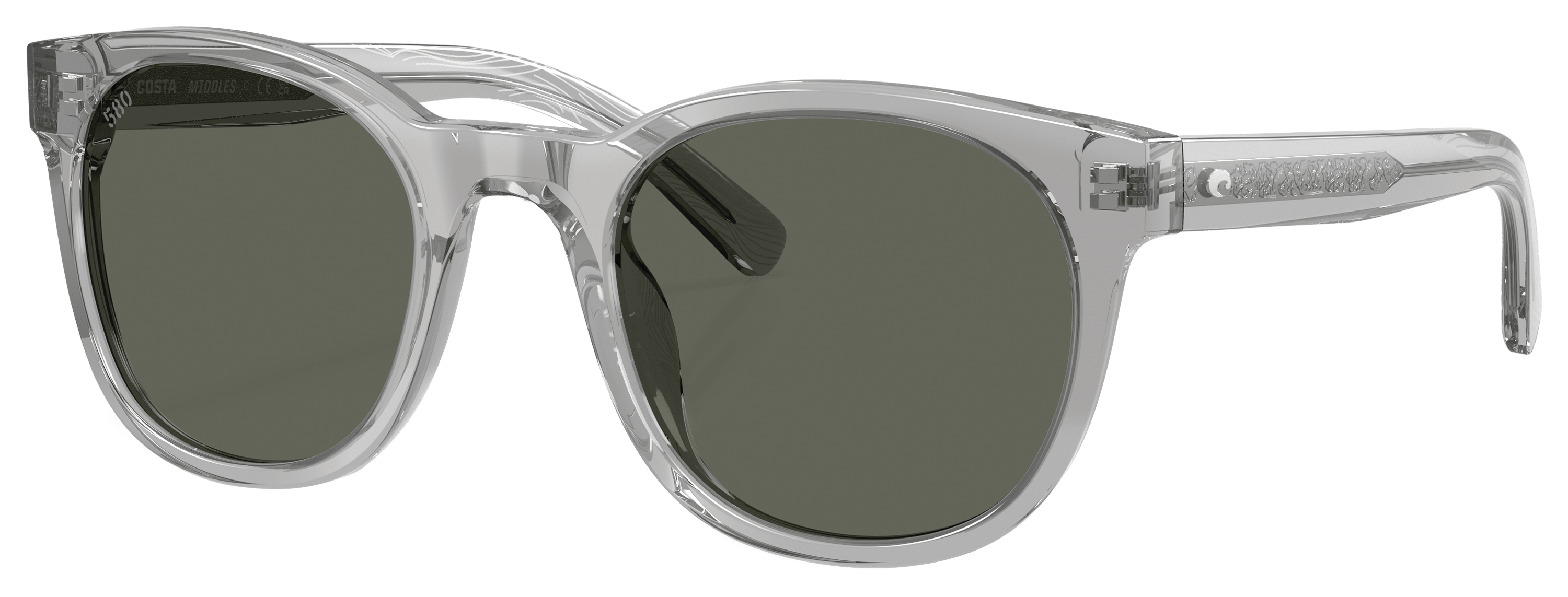 Costa Del Mar Costa Del Mar Middles 580G Glass Polarized Sunglasses - Gray Crystal/Gray - Small - $262.00 at Cabela's Program