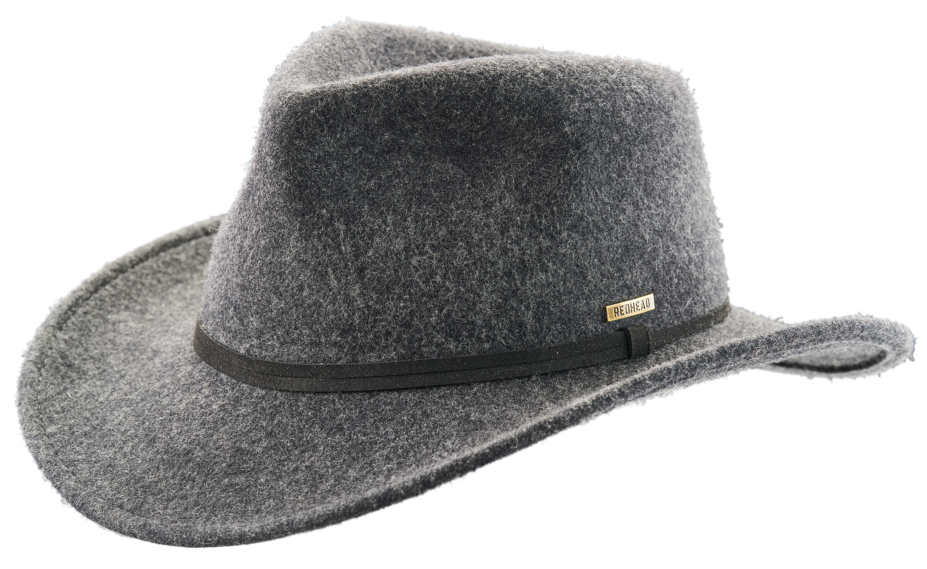RedHead Felt Safari Hat with Earflaps - Charcoal