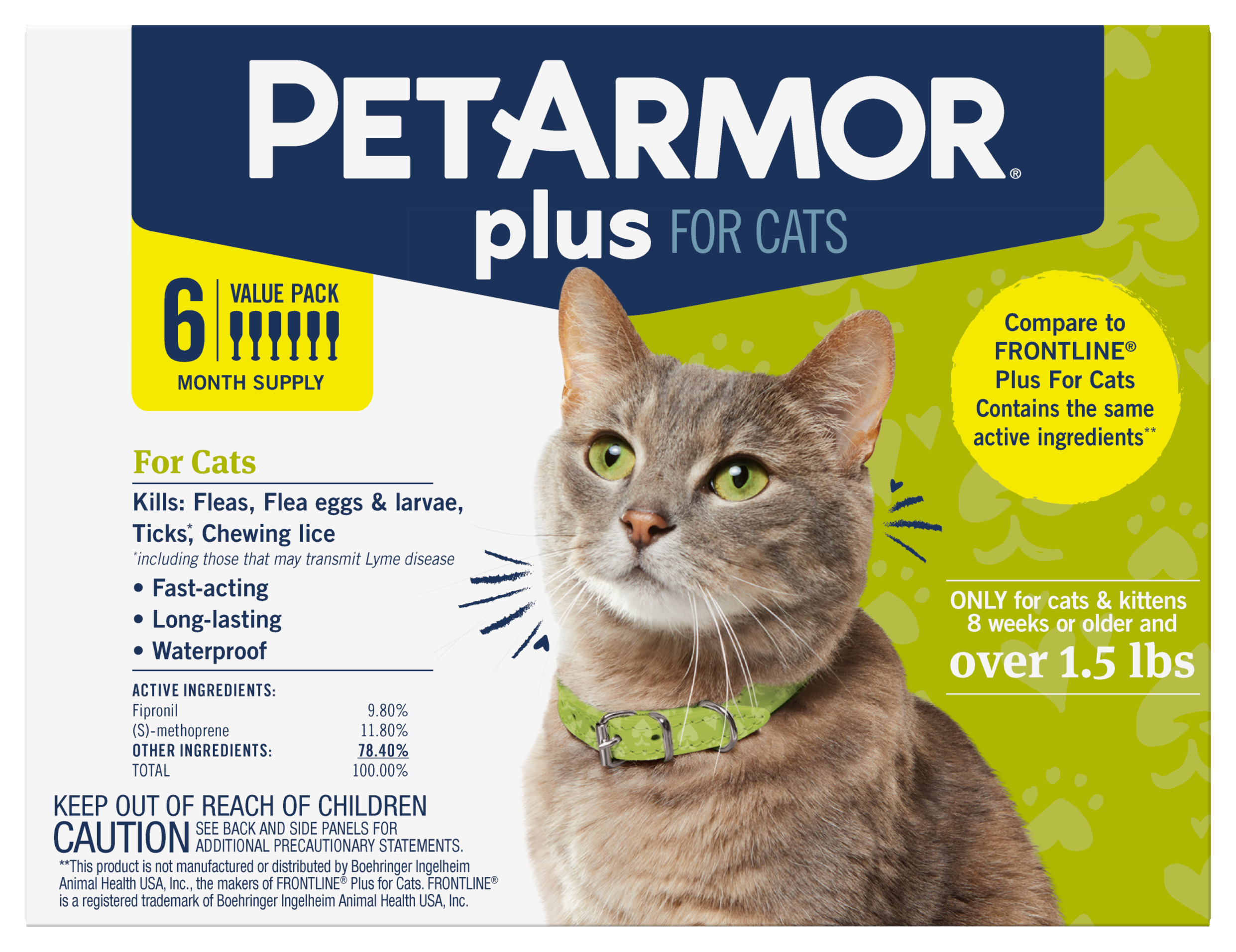 PetArmor Plus PetArmor Flea &Tick Topical Treatment for Cats - 6 pack - $42.99 at Cabela's Program