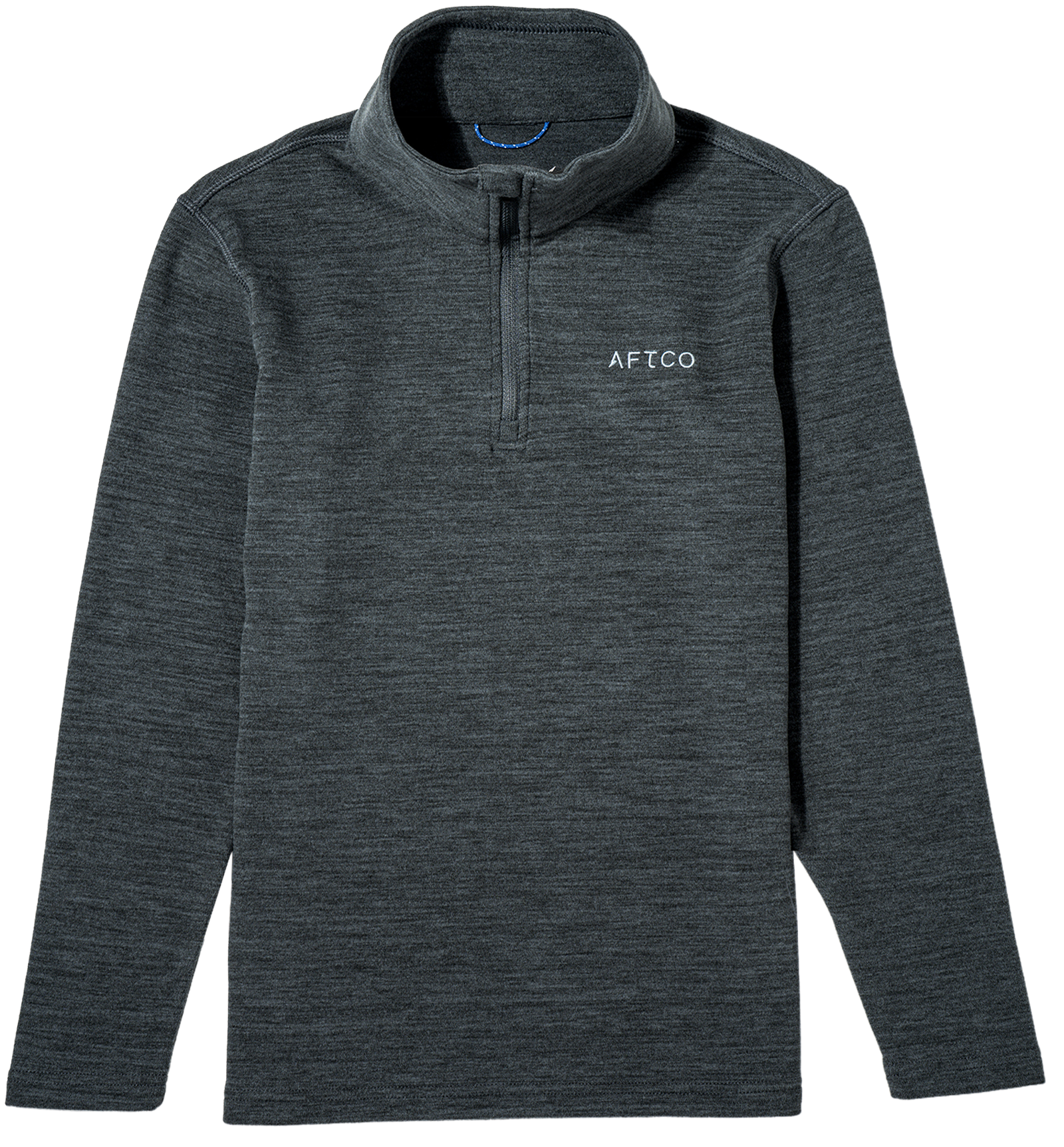 AFTCO AFTCO Coastal Quarter-Zip Layer Pullover for Kids - Black Heather - $49.00 at Cabela's Program