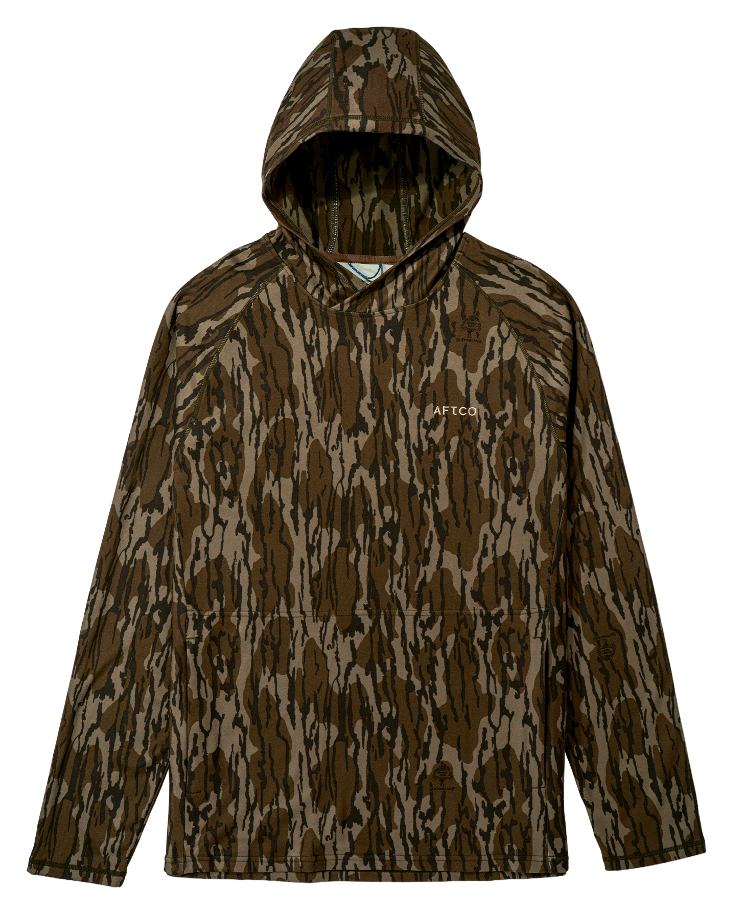 AFTCO Coastal Layer Mossy Oak Camo Hoodie - OG Bottomland