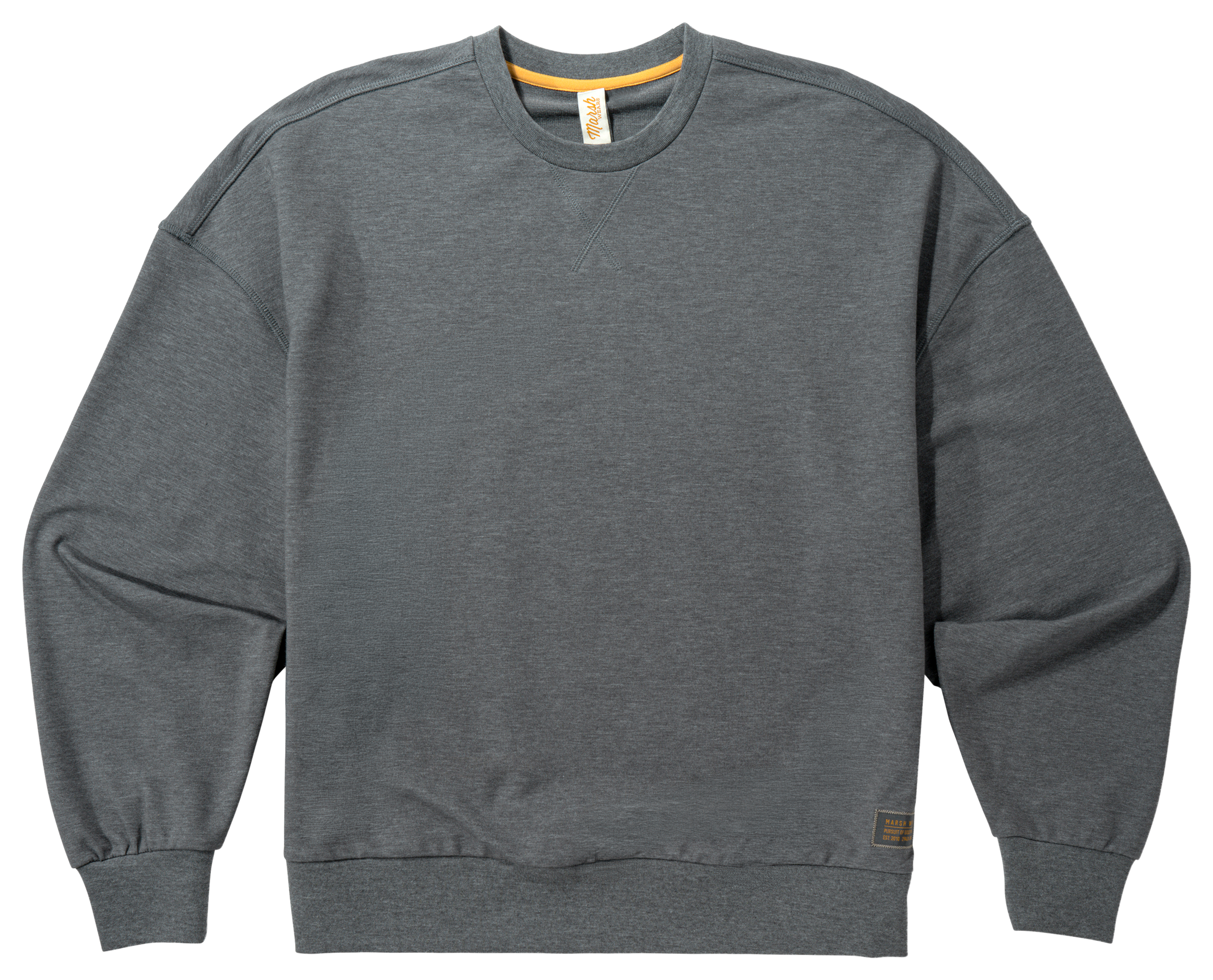 Marsh Wear Fireside Long-Sleeve Fleece Crew - Charcoal Heather