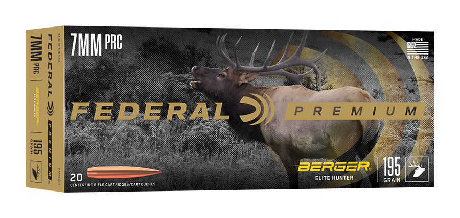 Federal Federal Premium 7mm PRC 195 Grain Berger Elite Hunter Centerfire Rifle Ammo - $68.99 at Cabela's Program