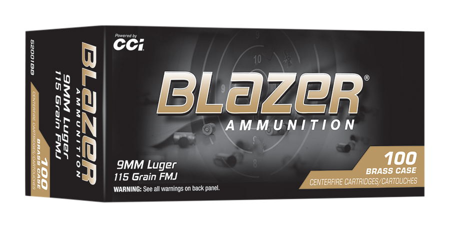 CCI CCI Blazer Brass 9mm Luger 115 Grain Handgun Ammo - 100 Rounds - $28.99 at Cabela's Program