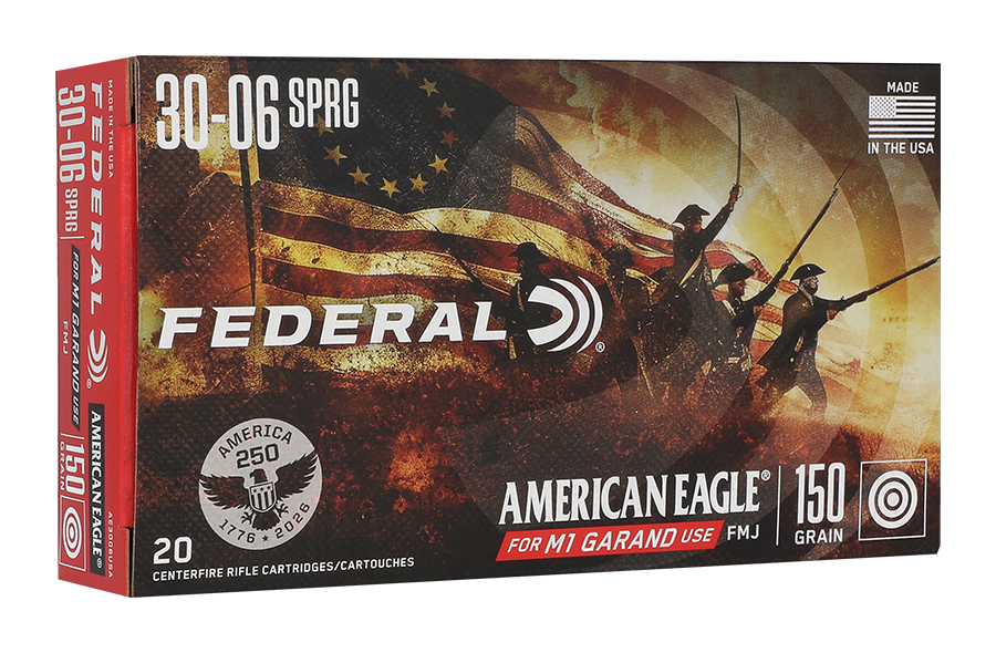 American Eagle Federal American Eagle 250 Anniversary .30-06 Sprg 150 Grain FMJ Centerfire Rifle Ammo - $34.99 at Cabela's Program
