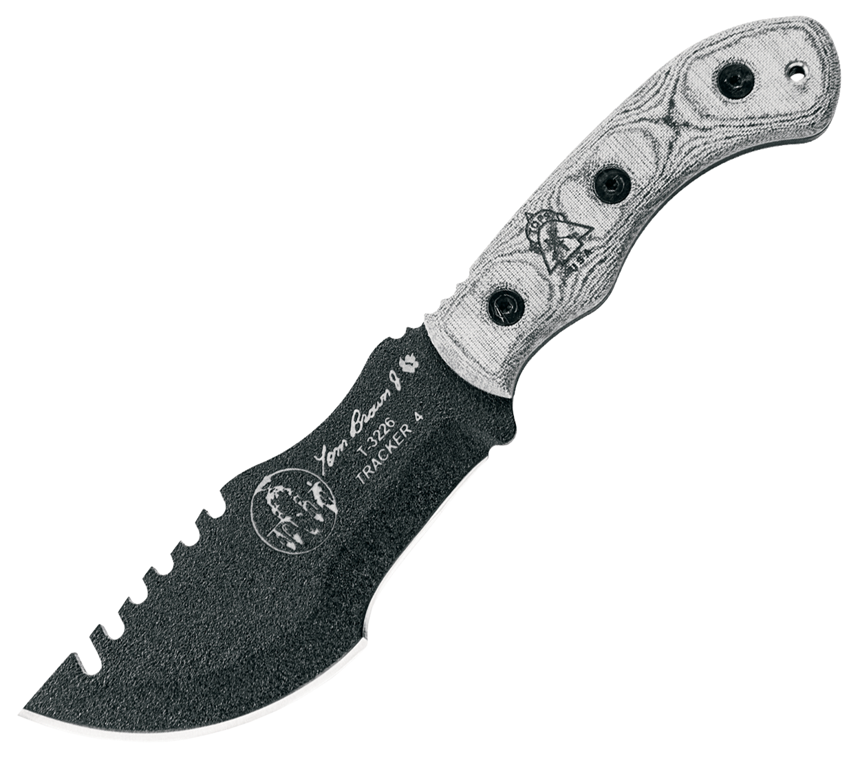 TOPS Knives Tom Brown Tracker #4 Fixed-Blade Knife - Black - TOPS