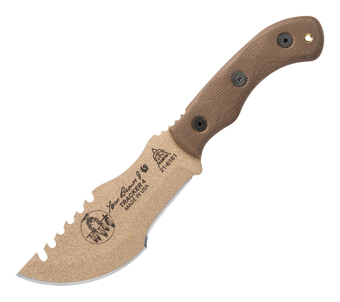 TOPS Knives Tom Brown Tracker #4 Fixed-Blade Knife - Tan - TOPS