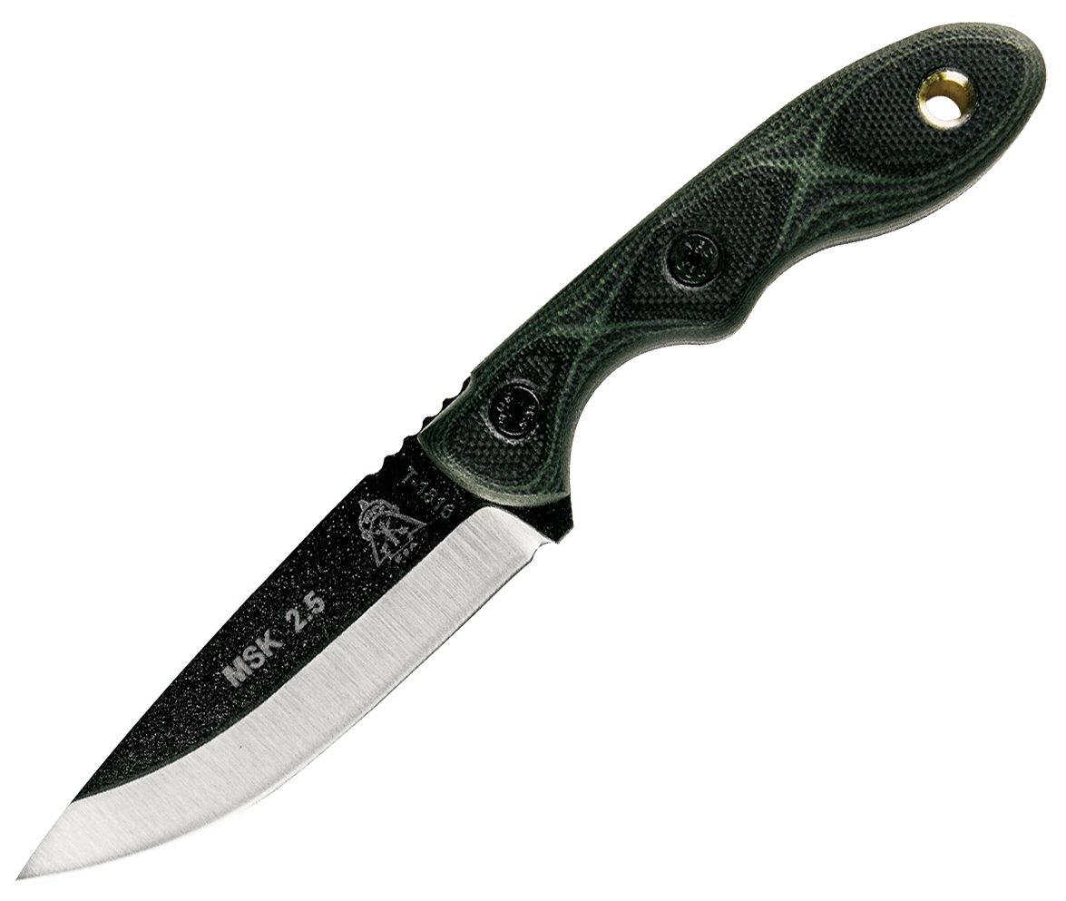 TOPS Knives Mini Scandi Green/Black G10 Fixed-Blade Knife - TOPS