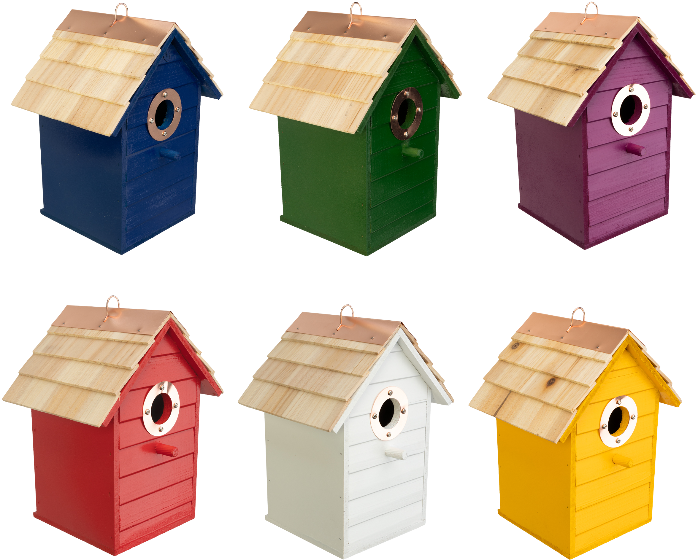 Panacea Colorful Wooden Wren Bird House