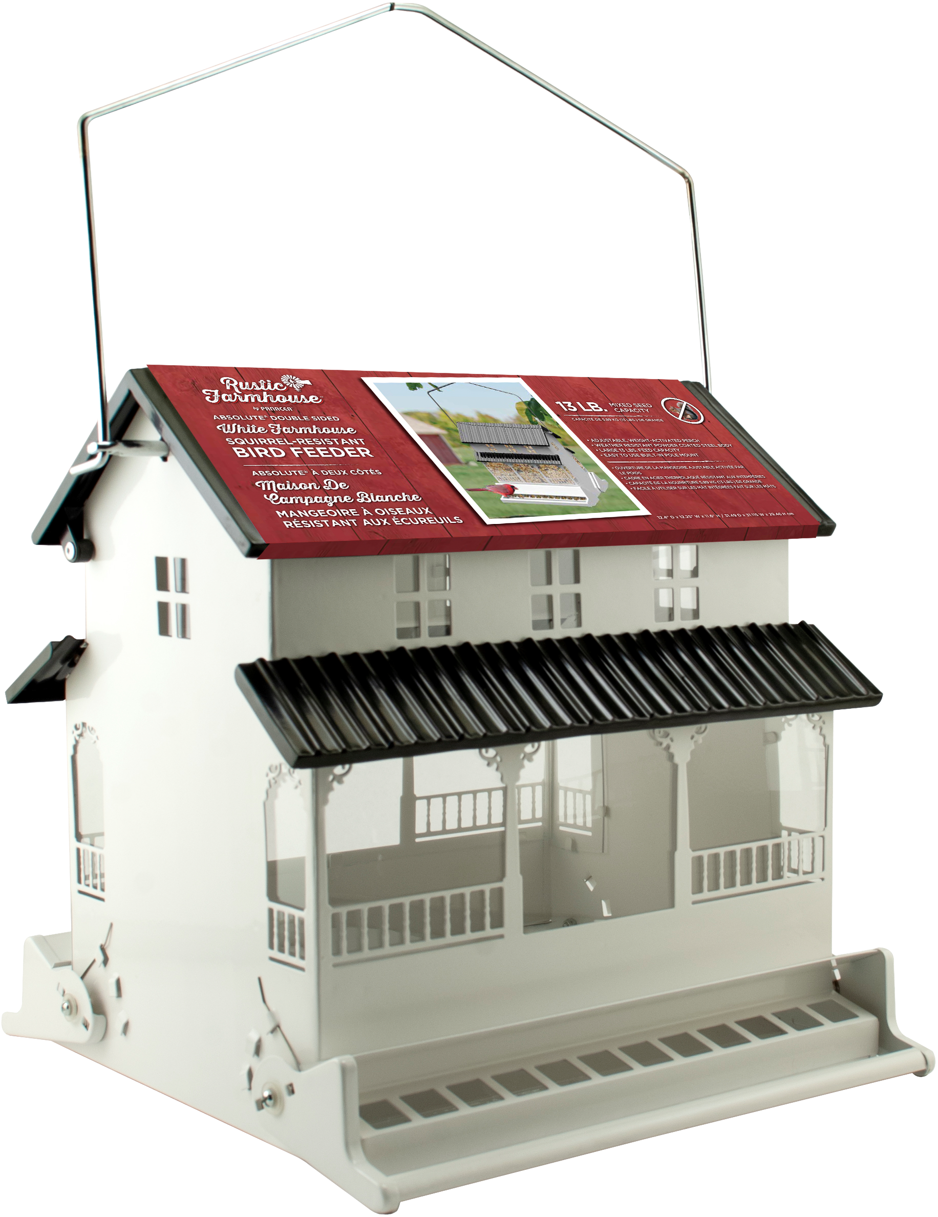 Panacea Metal Farm House Bird Feeder