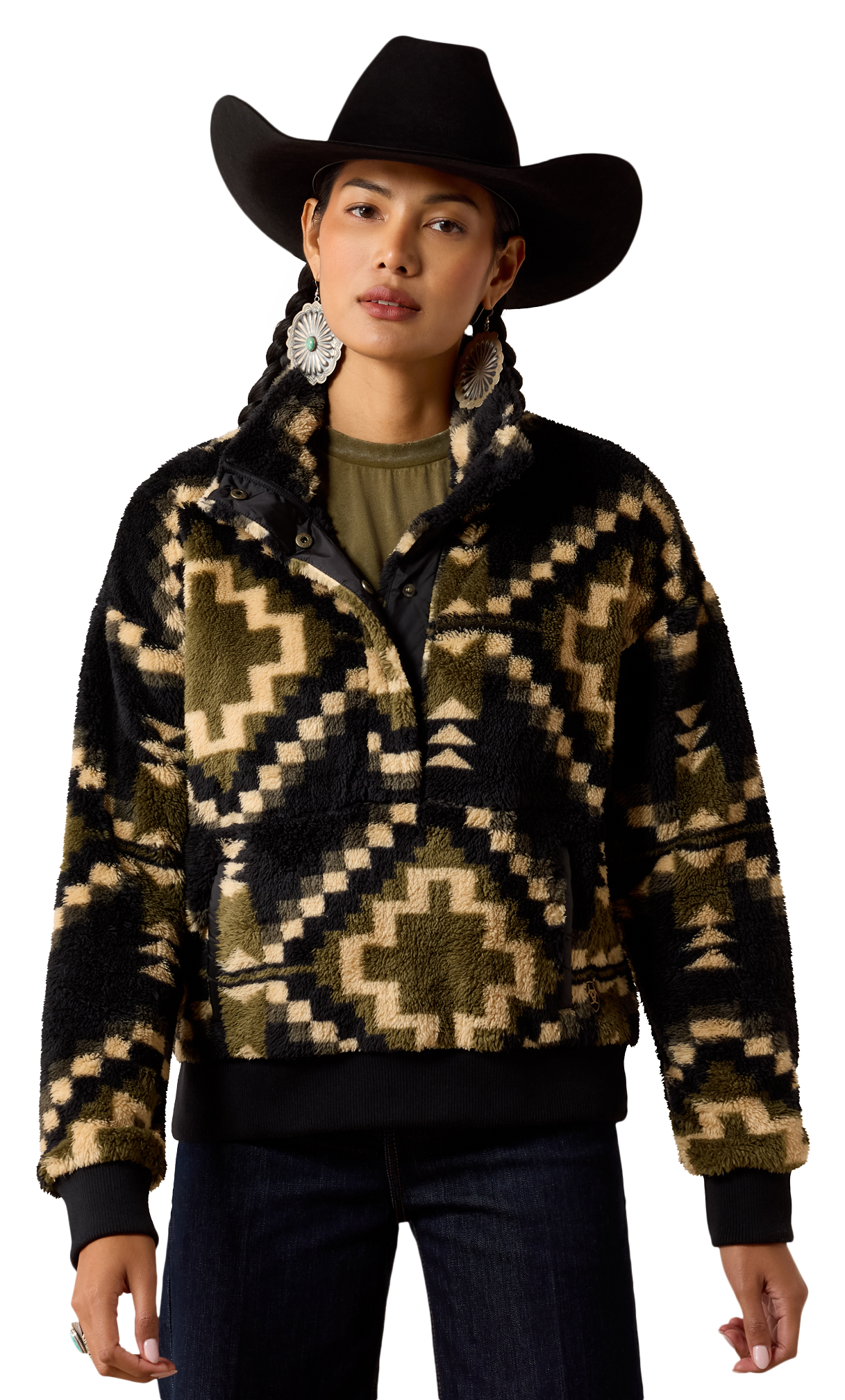 Ariat Berber Sweatshirt - Gambit Southwest Print