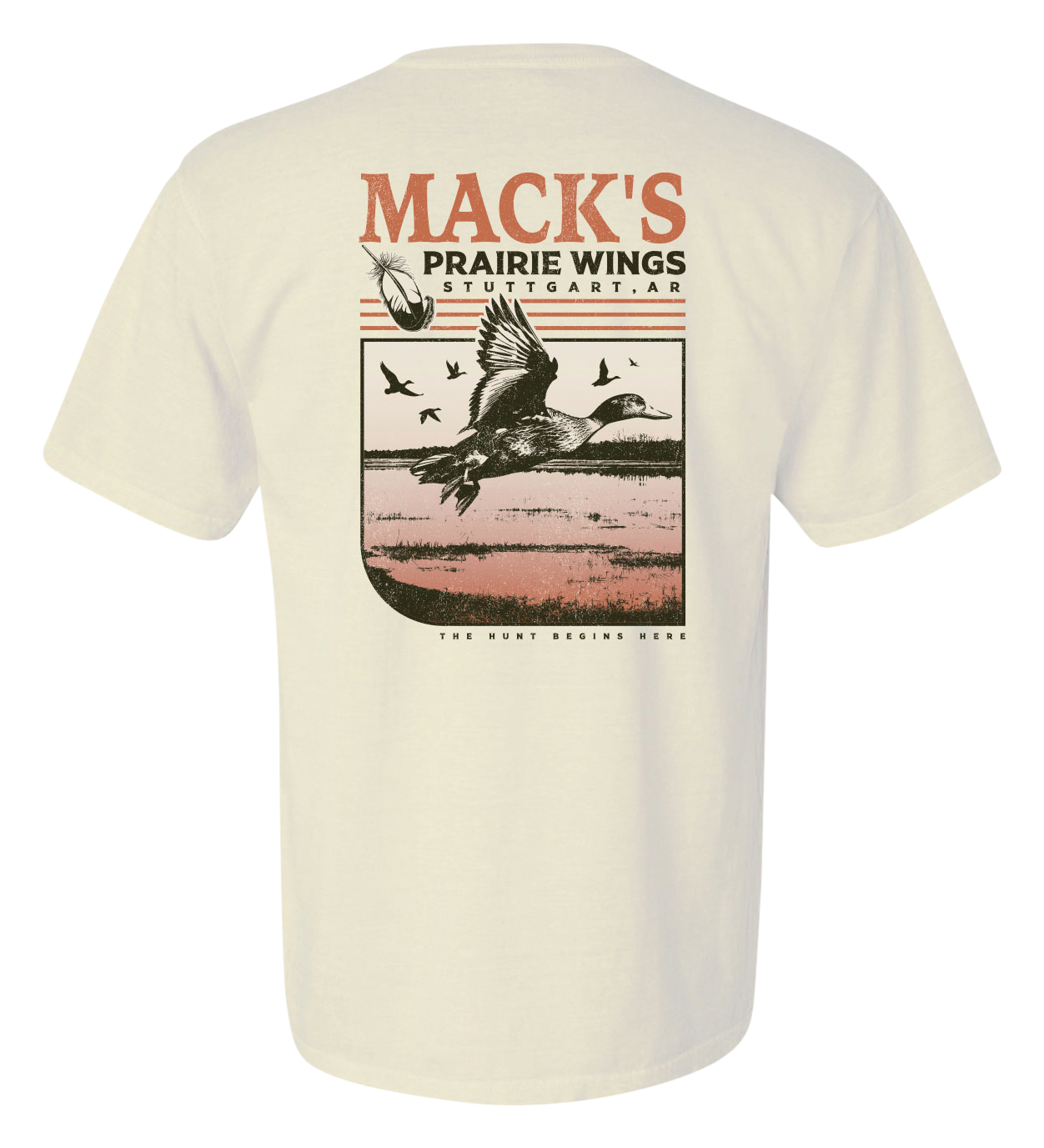 Mack's Prairie Wings Mack's Prairie Wings Feather Stamp Short-Sleeve T-Shirt - Ivory - $34.99 at Cabela's Program