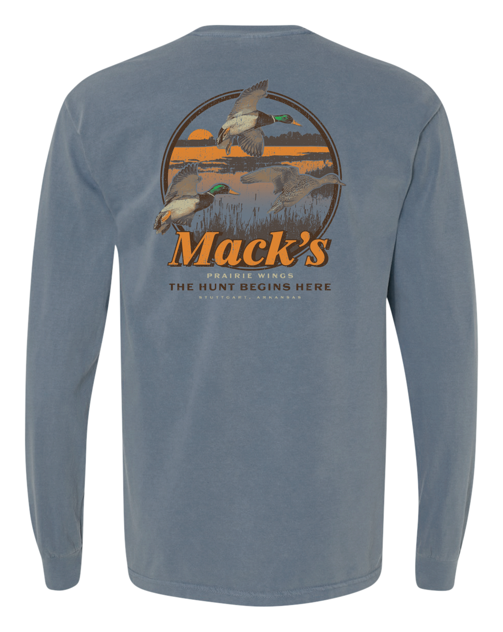 Mack's Prairie Wings Mack's Prairie Wings Old Gold Short-Sleeve T-Shirt - Ice Blue - $39.99 at Cabela's Program