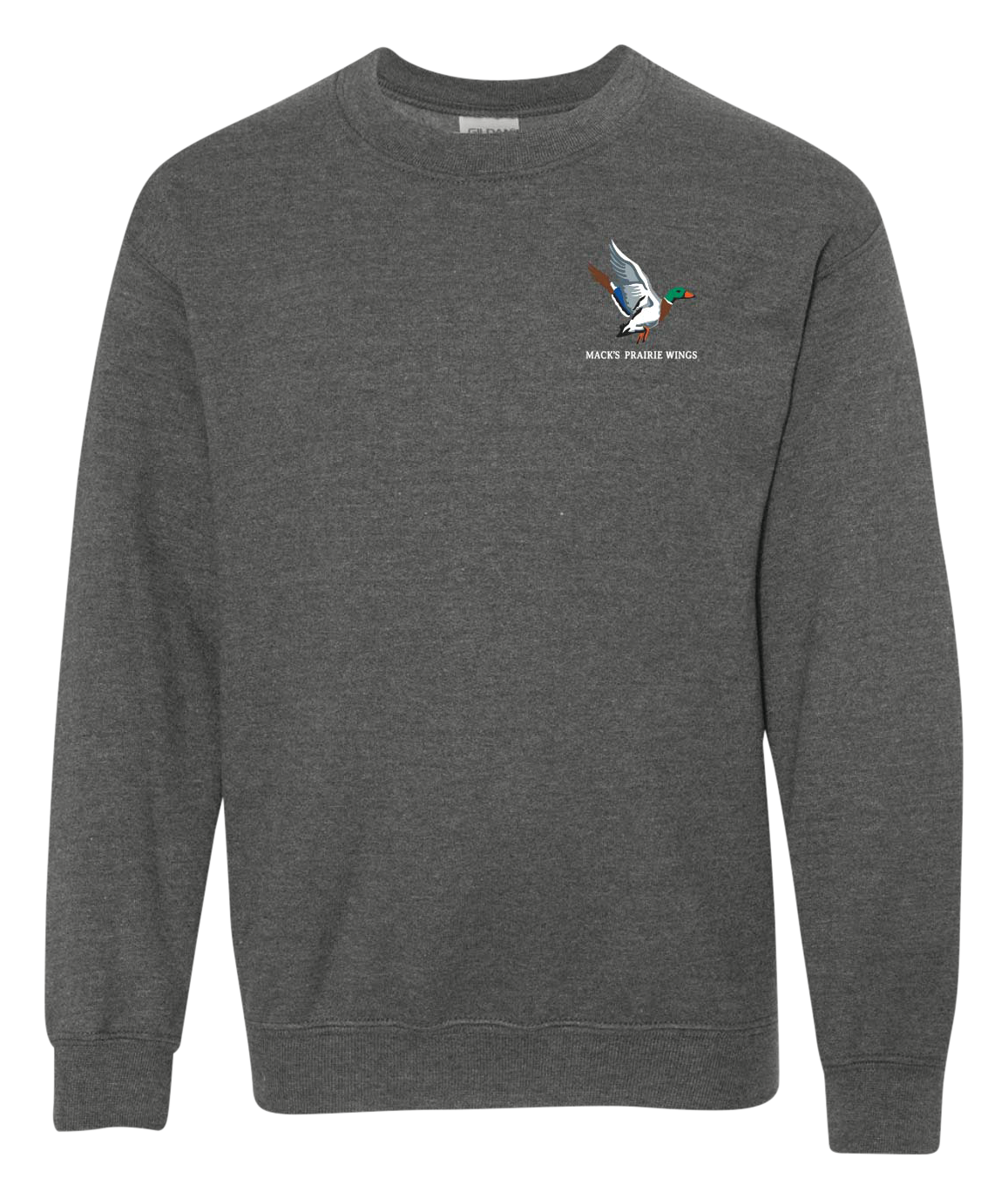 Mack's Prairie Wings Mack's Prairie Wings Vintage Mallard Long-Sleeve Crew Shirt - Graphite Heather - $49.99 at Cabela's Program
