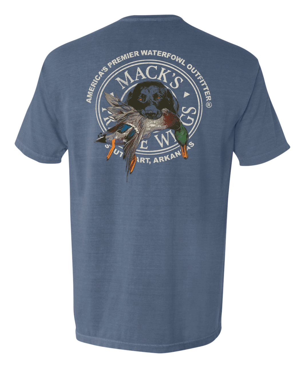 Mack's Prairie Wings Mack's Prairie Wings Good Boy Logo Short-Sleeve T-Shirt - Blue Jean - $34.99 at Cabela's Program