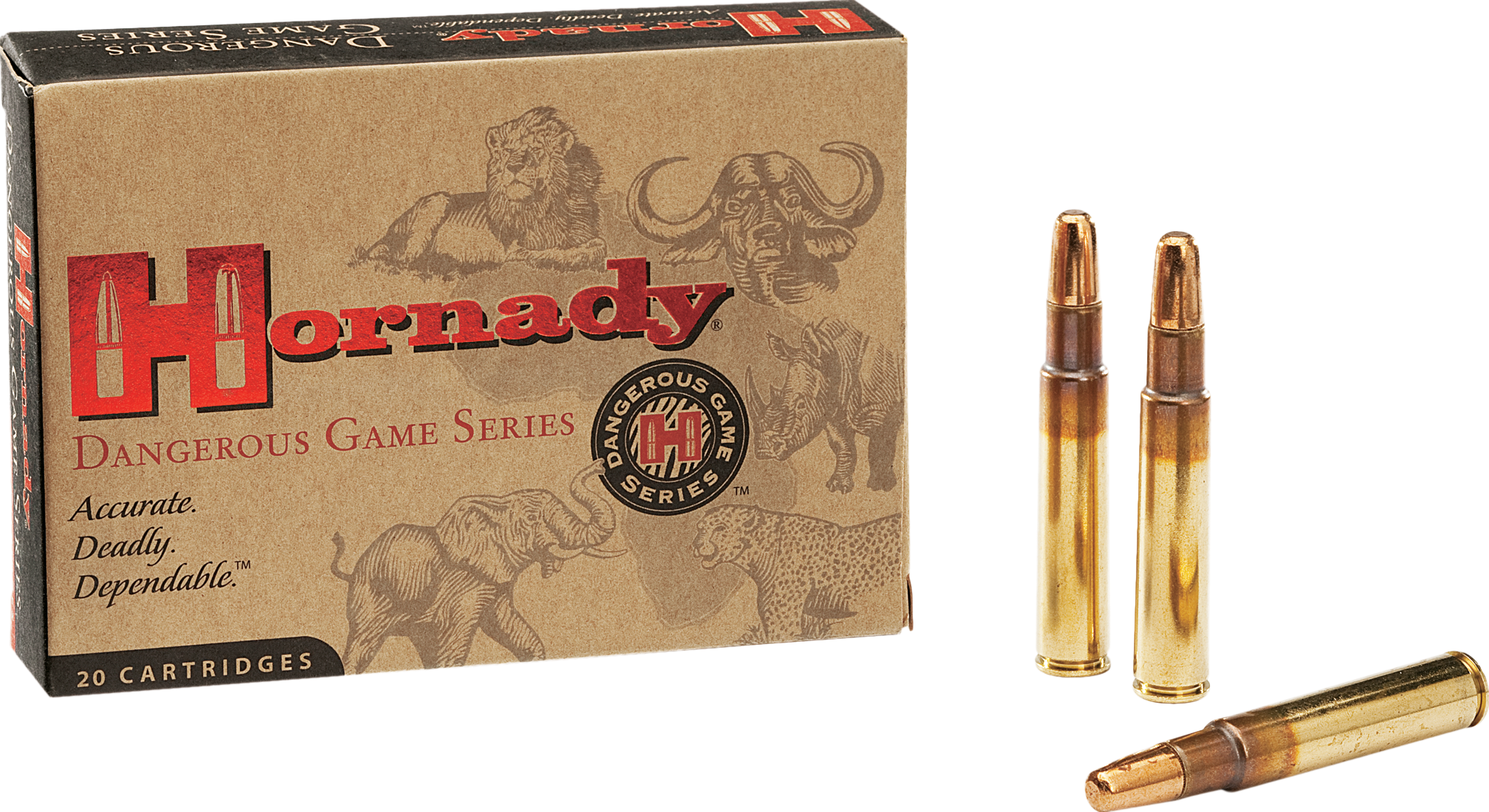 Hornady .264 Win Mag 140 Grain Custom Centerfire Soft Point Rifle Ammo - Hornady