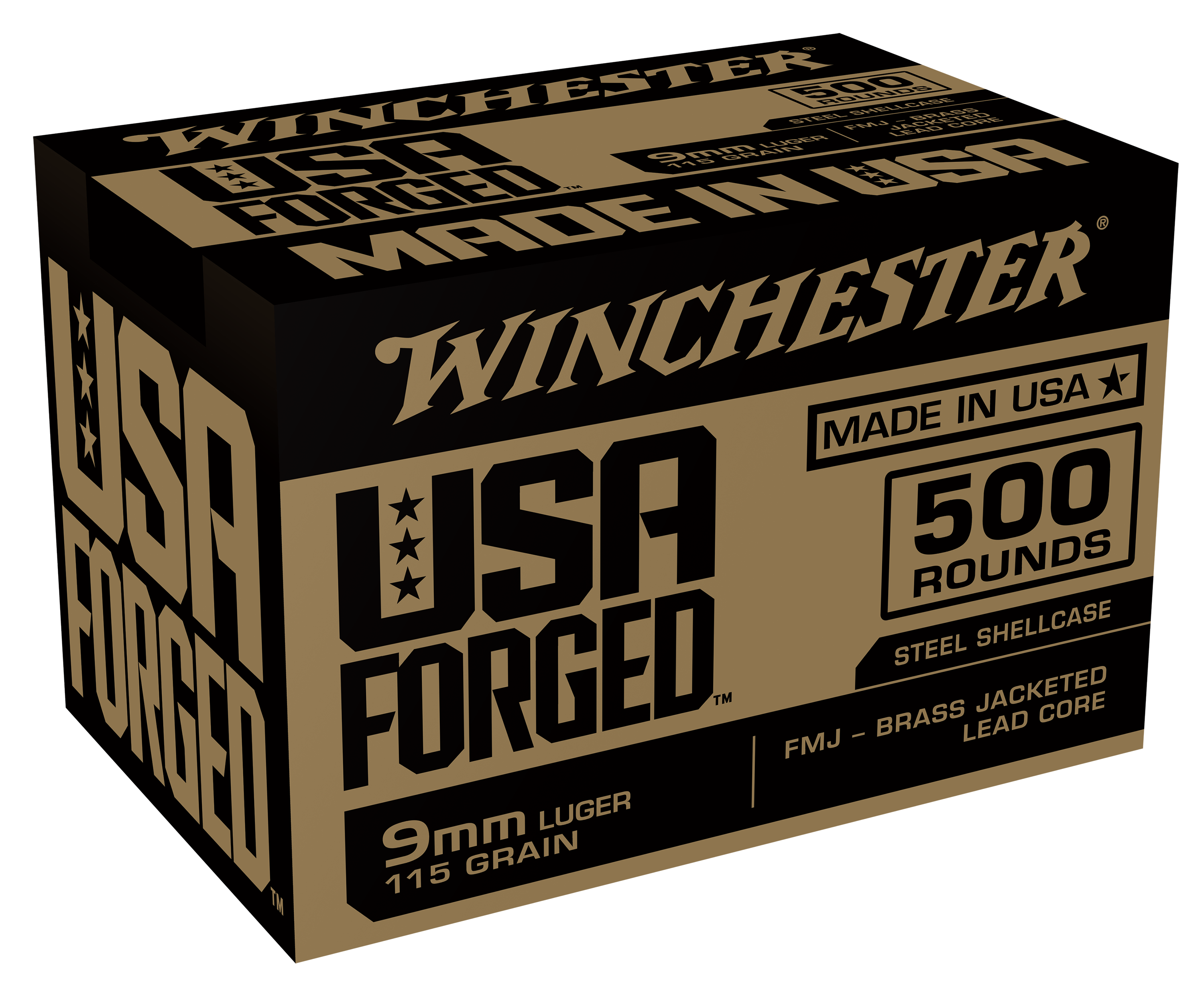 Winchester Winchester USA Forged Steel Shellcase 9mm 115 Grain FMJ Centerfire Handgun Ammo - $129.99 at Cabela's Program
