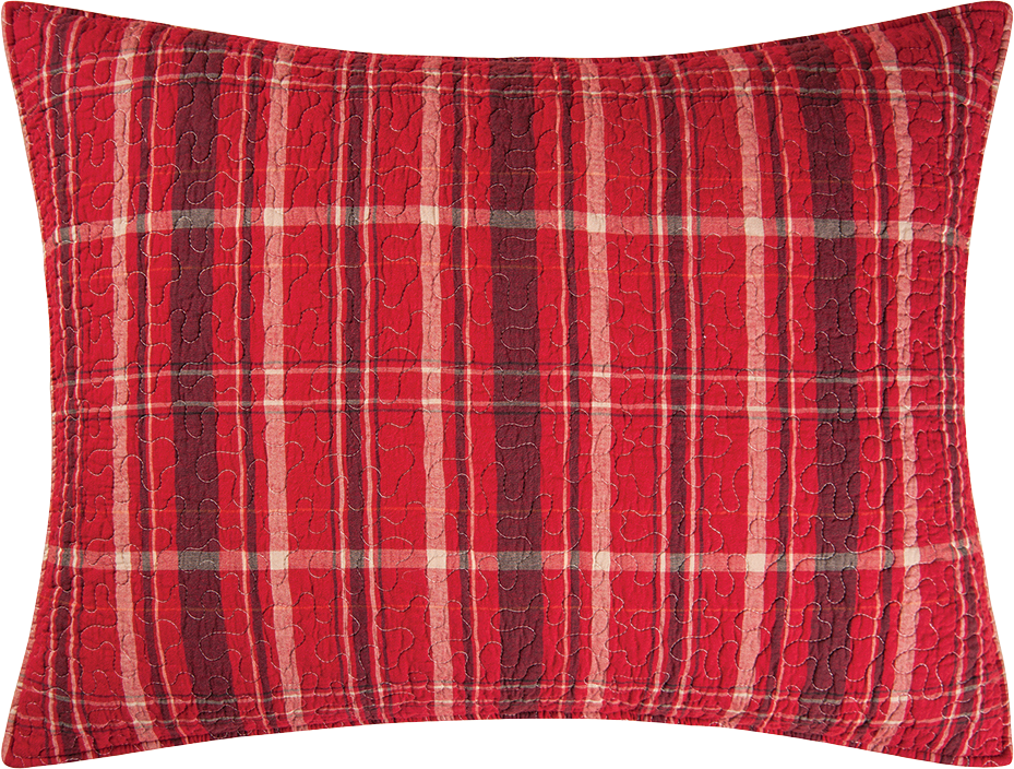 Image of C&ampF Home Collin Red Standard Sham