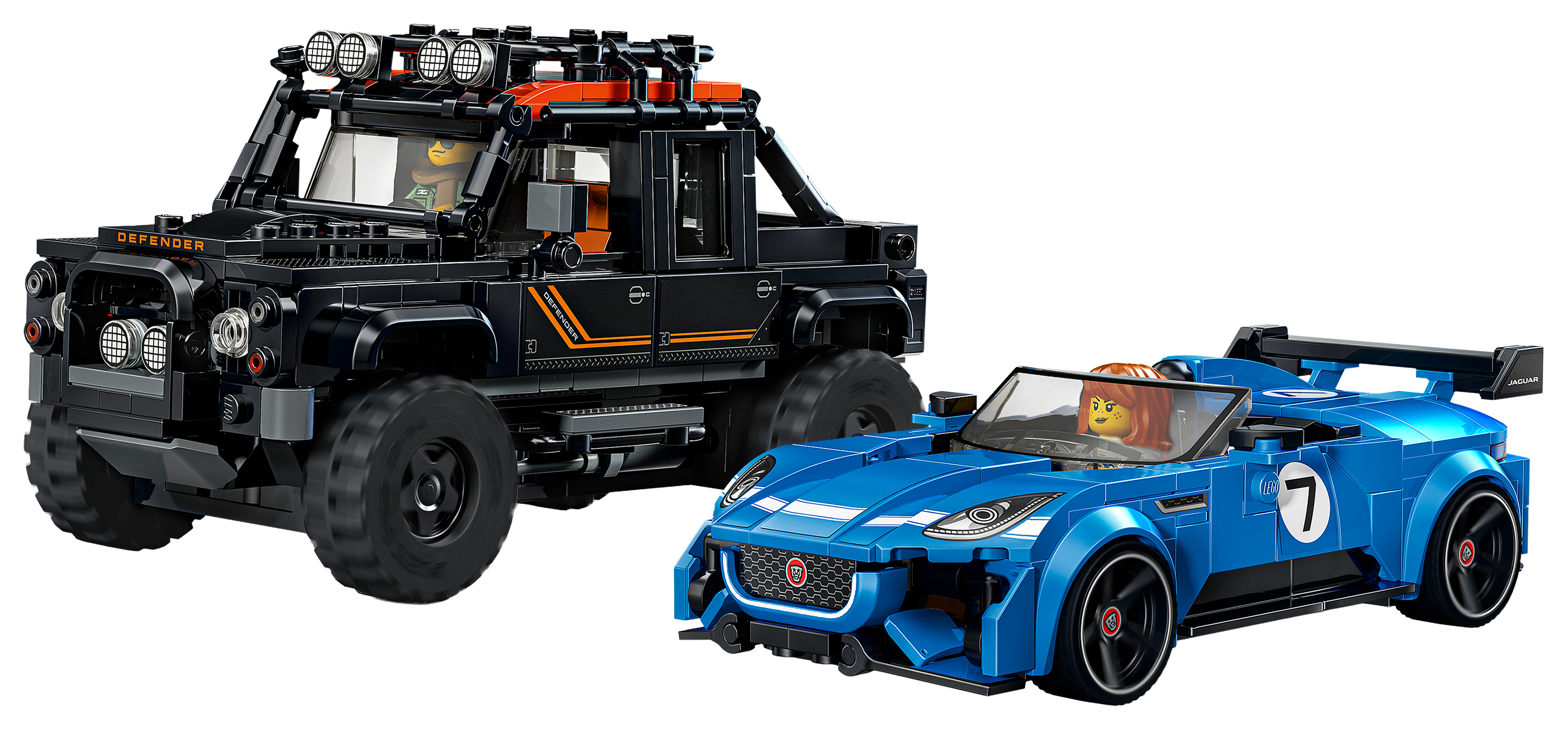 LEGO Speed Champions Jaguar Project 7 &Land Rover Defender Set