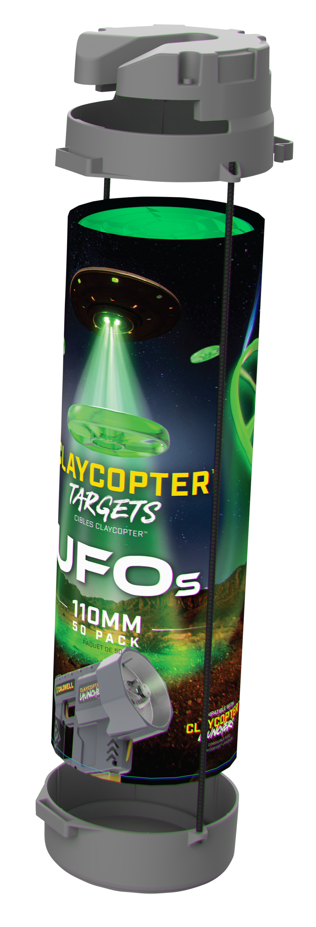 Caldwell ClayCopter UFO Charger Target Dispenser with UV Lights
