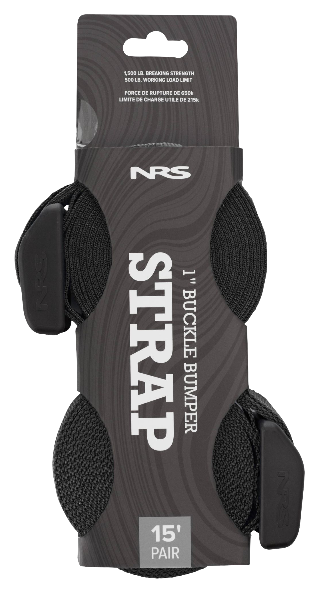NRS 1 Buckle Bumper Straps 2-Pack - 15