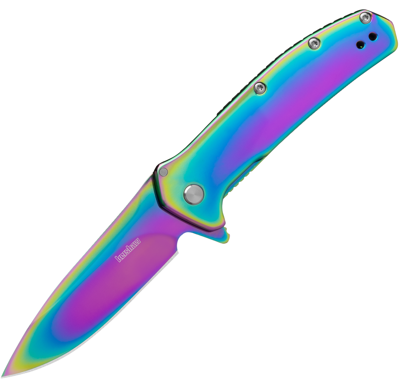 Kershaw Outcome Rainbow Drop-Point Folding Knife