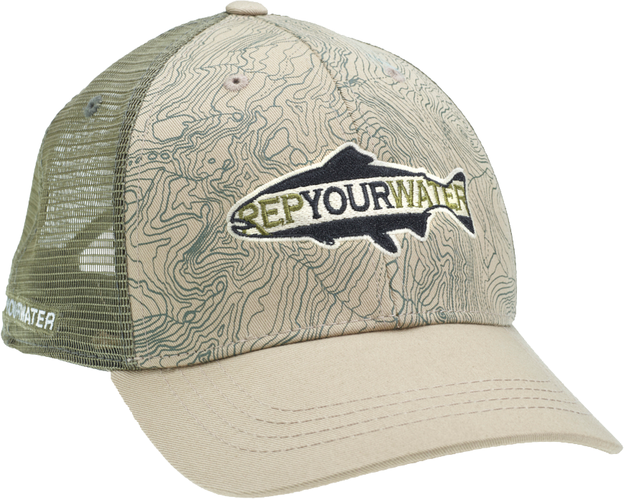 RepYourWater Topo Logo Cap