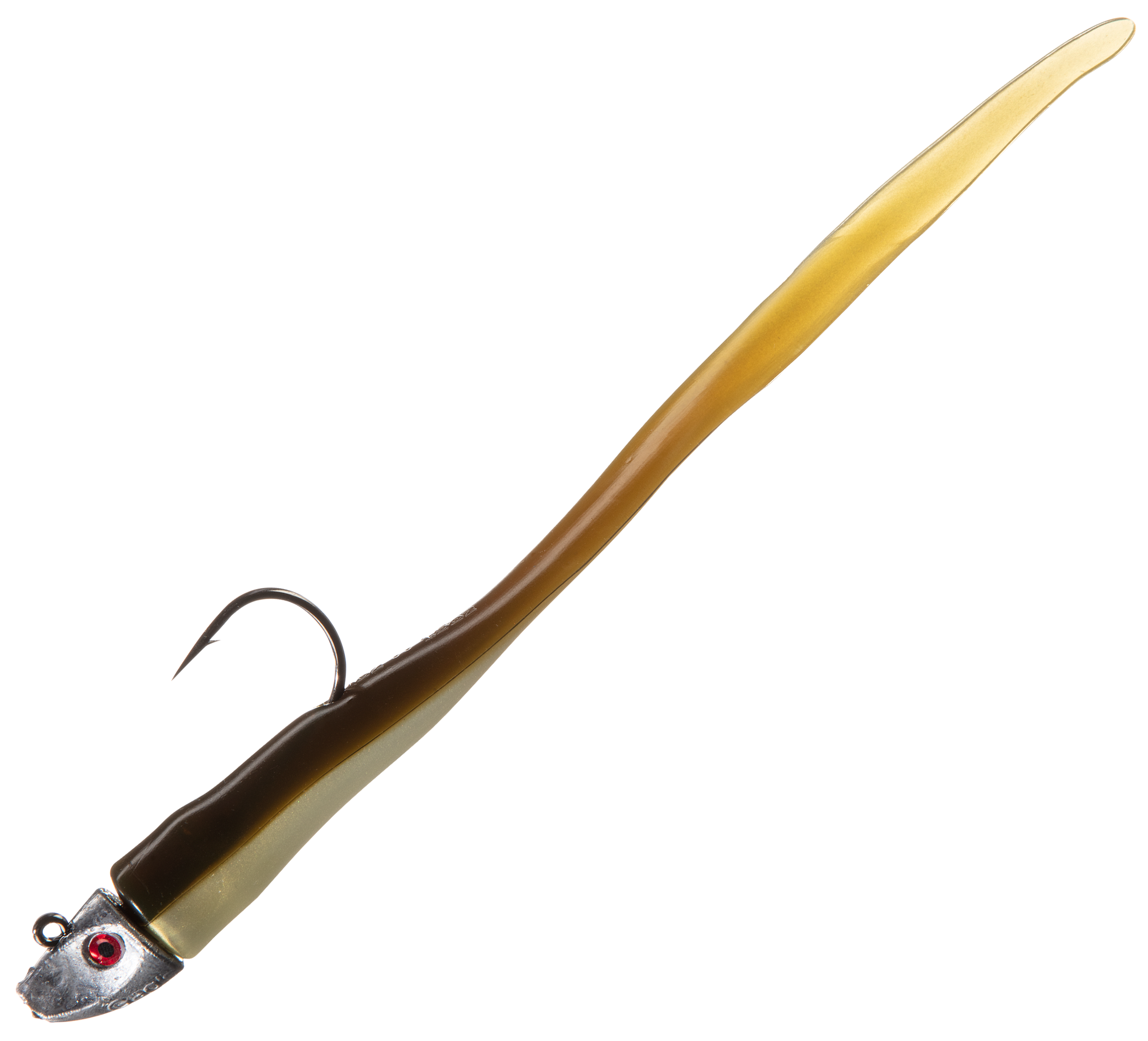 Image of Al Gag's Lures Whip-It Eel - Olive Cream - 6'