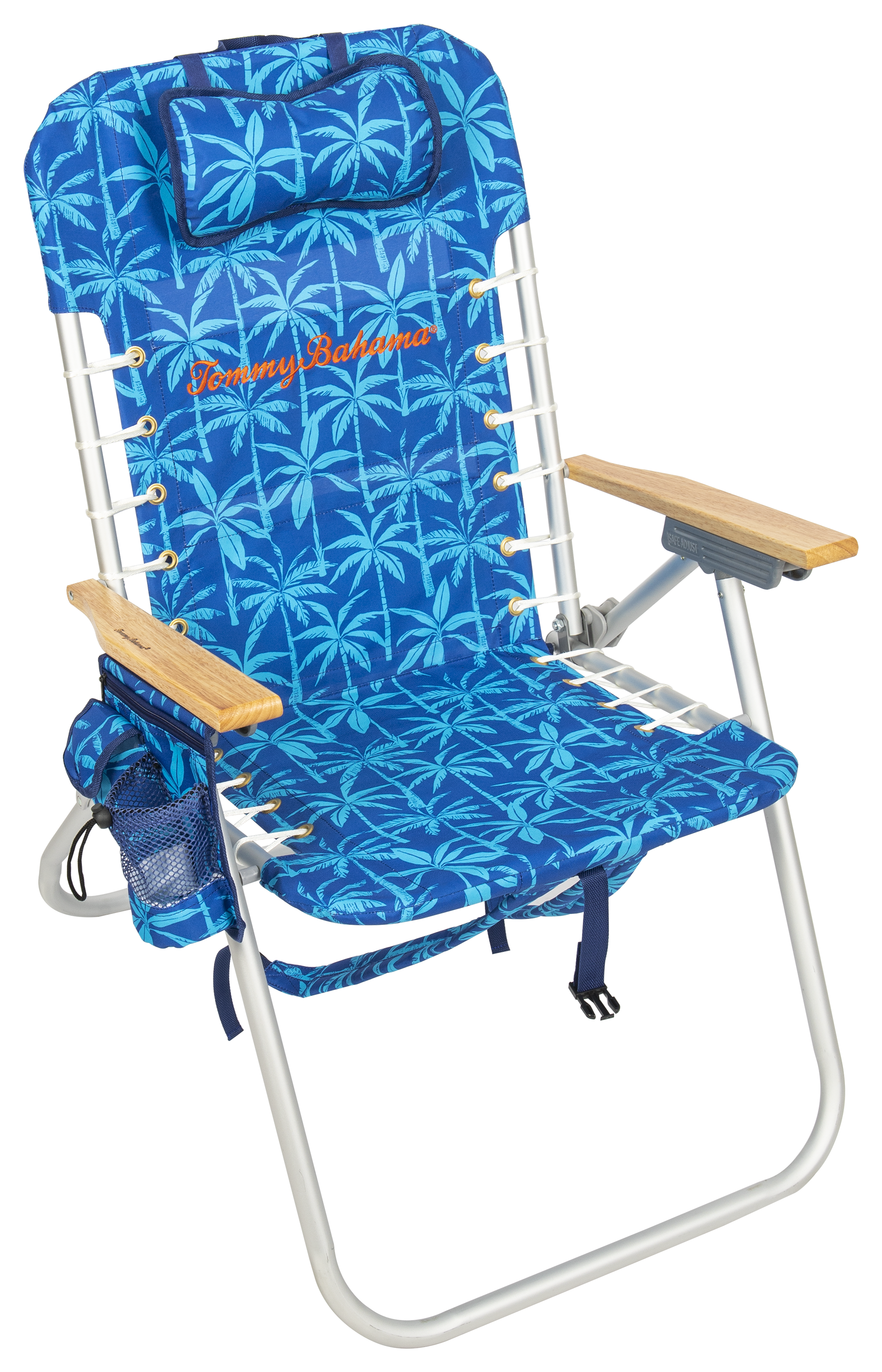 Tommy Bahama Tommy Bahama Backpack Hi Boy Beach Chair - Blue Palm Trees - $89.99 at Cabela's Program