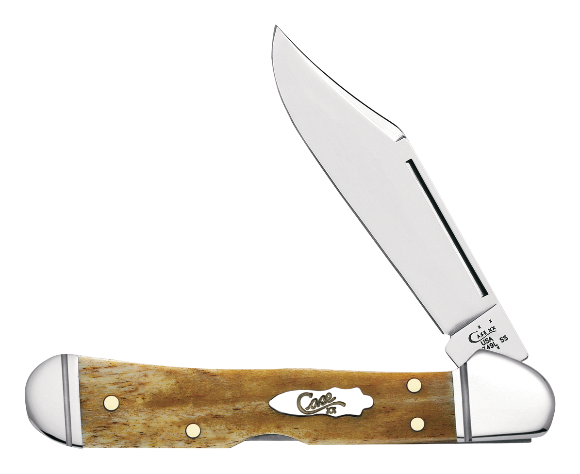 Case CopperLock Pocket Knife with Smooth Antique Bone Grip - Case