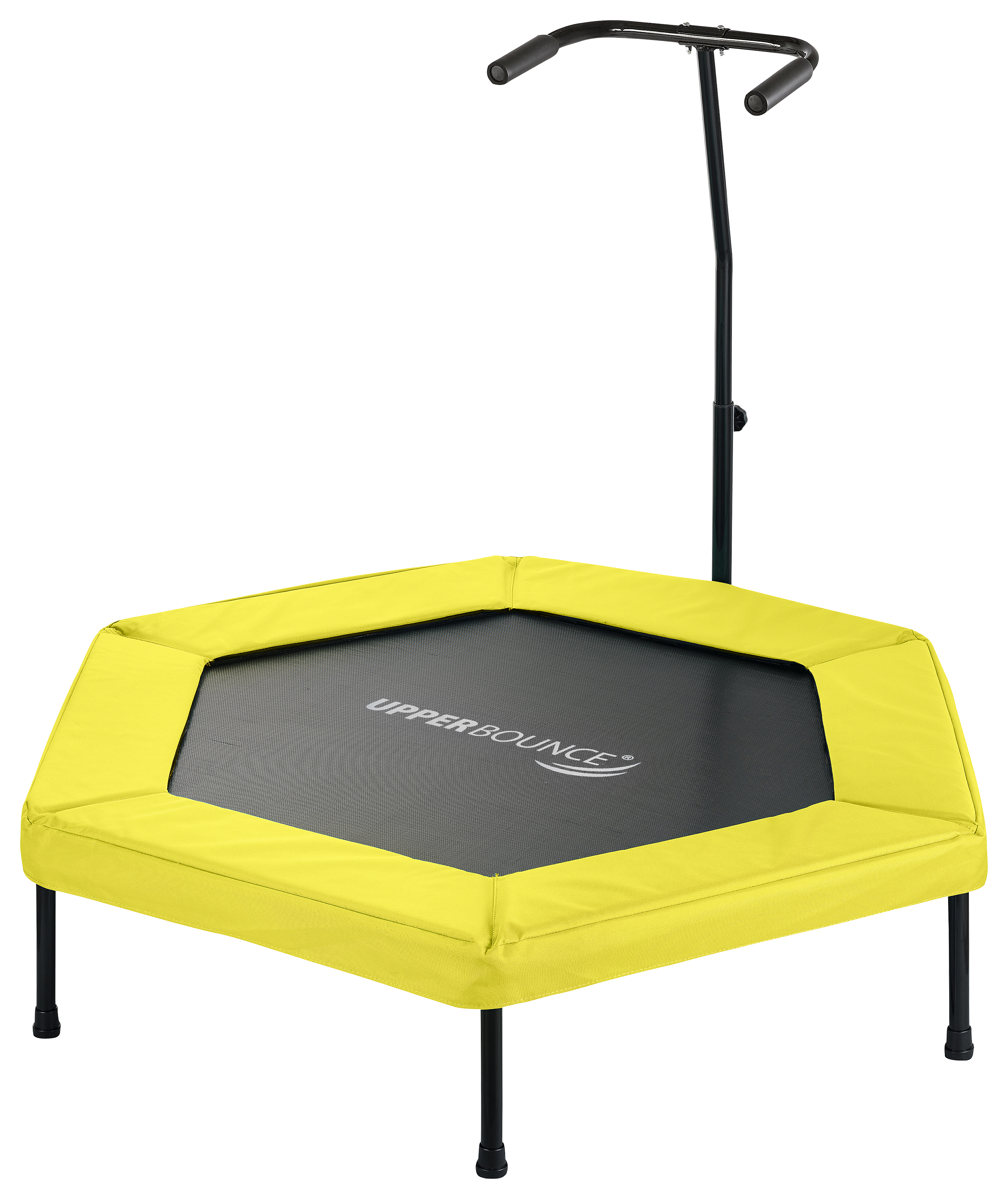 Image of Upper Bounce 50″ Hexagonal Fitness Mini-Trampoline - Yellow