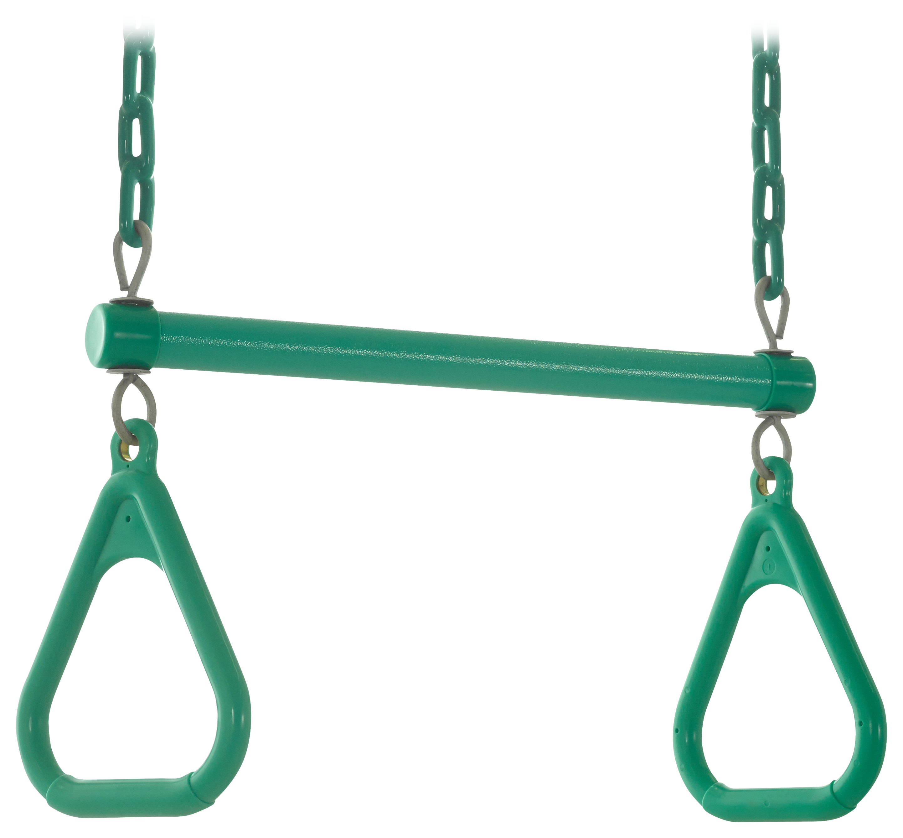Upper Bounce Swingan Trapeze Swing Bar with Vinyl-Coated Chain - Green